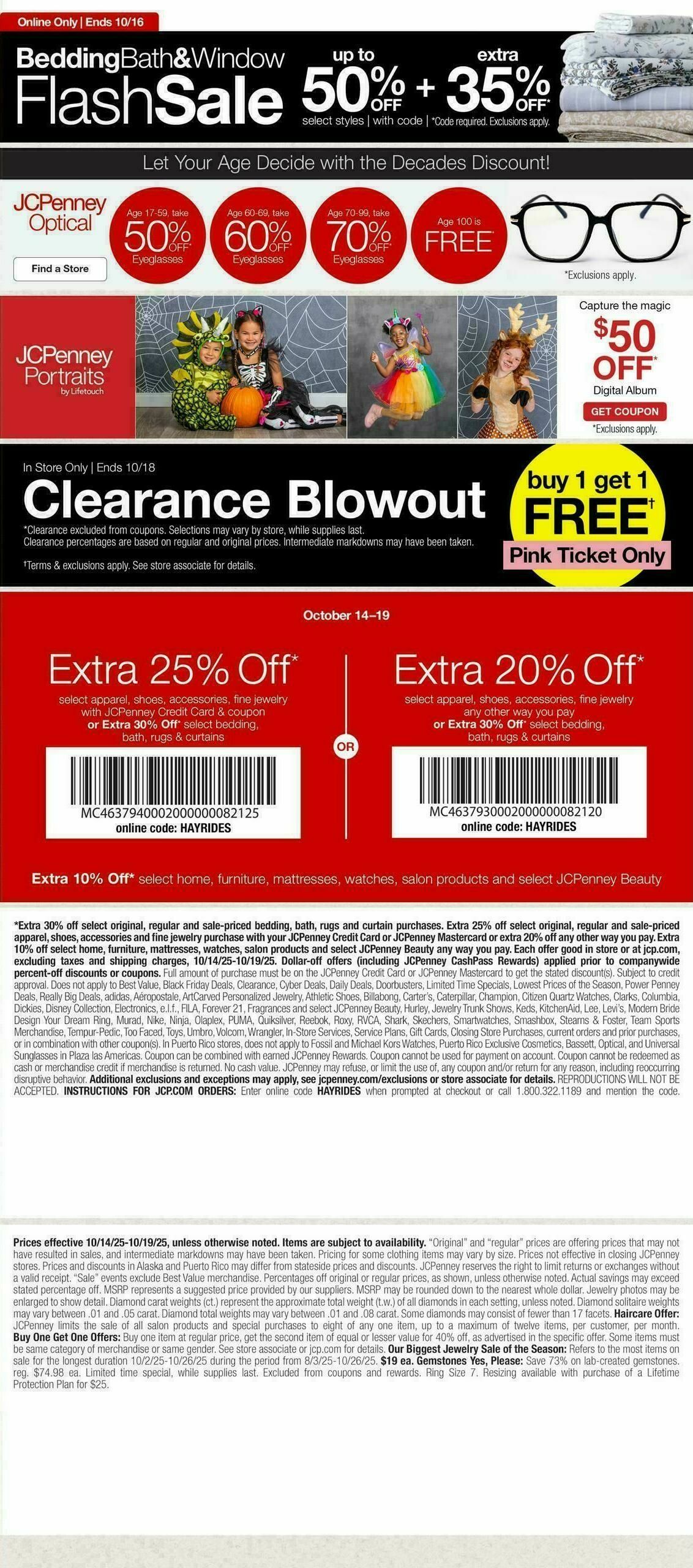 JCPenney Weekly Ad from October 14