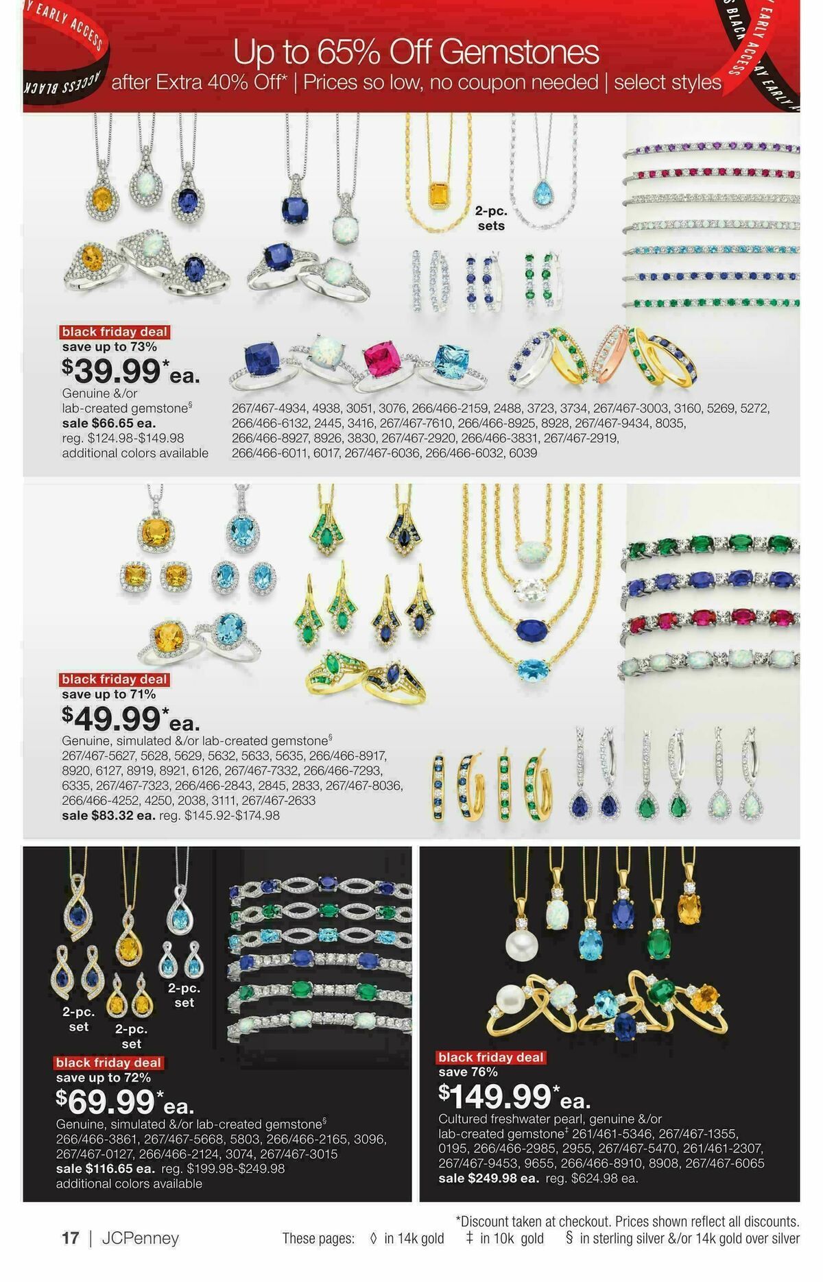 JCPenney Black Friday Early Access Jewelry Deals Weekly Ad from October 27