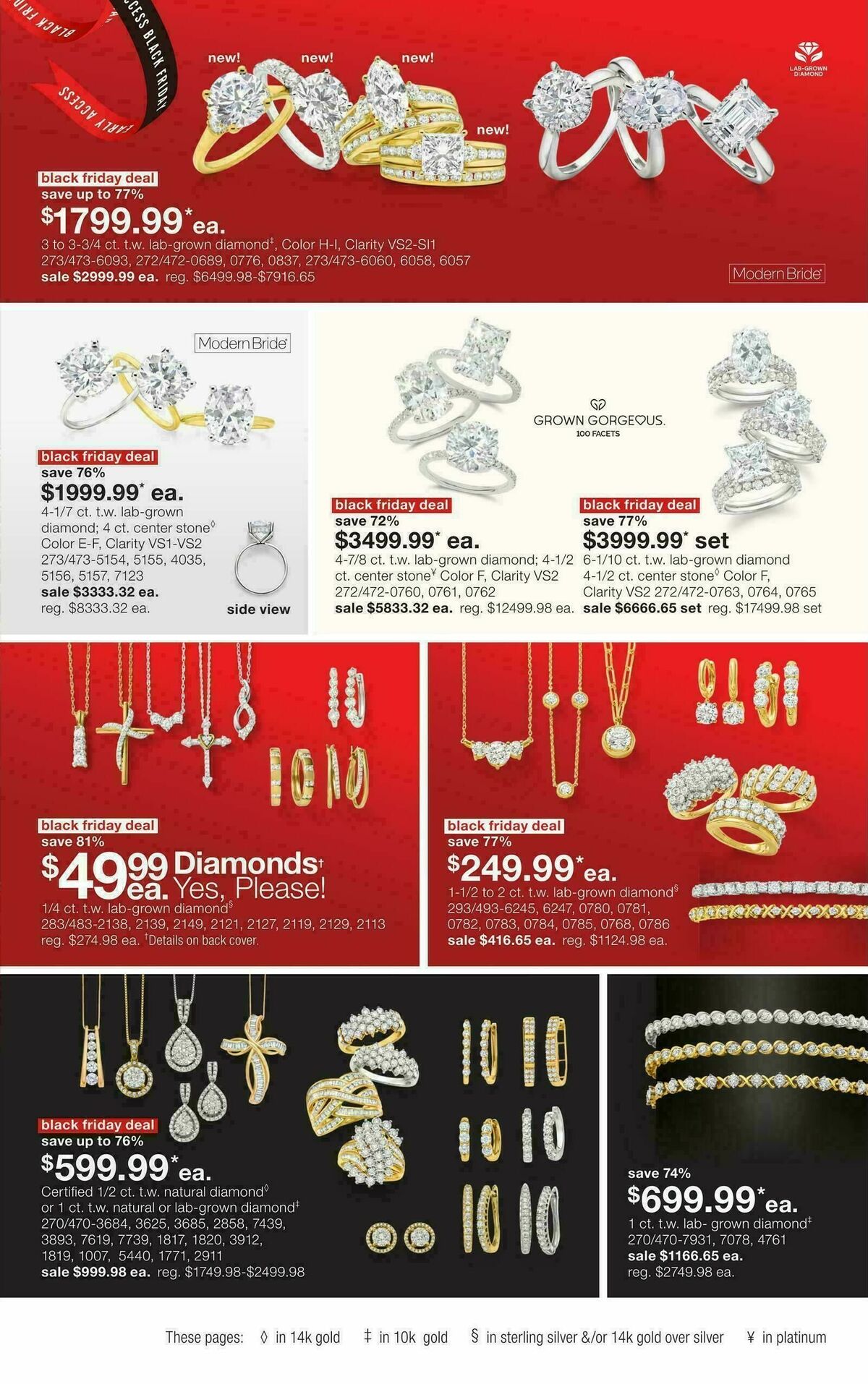 JCPenney Black Friday Early Access Jewelry Deals Weekly Ad from October 27