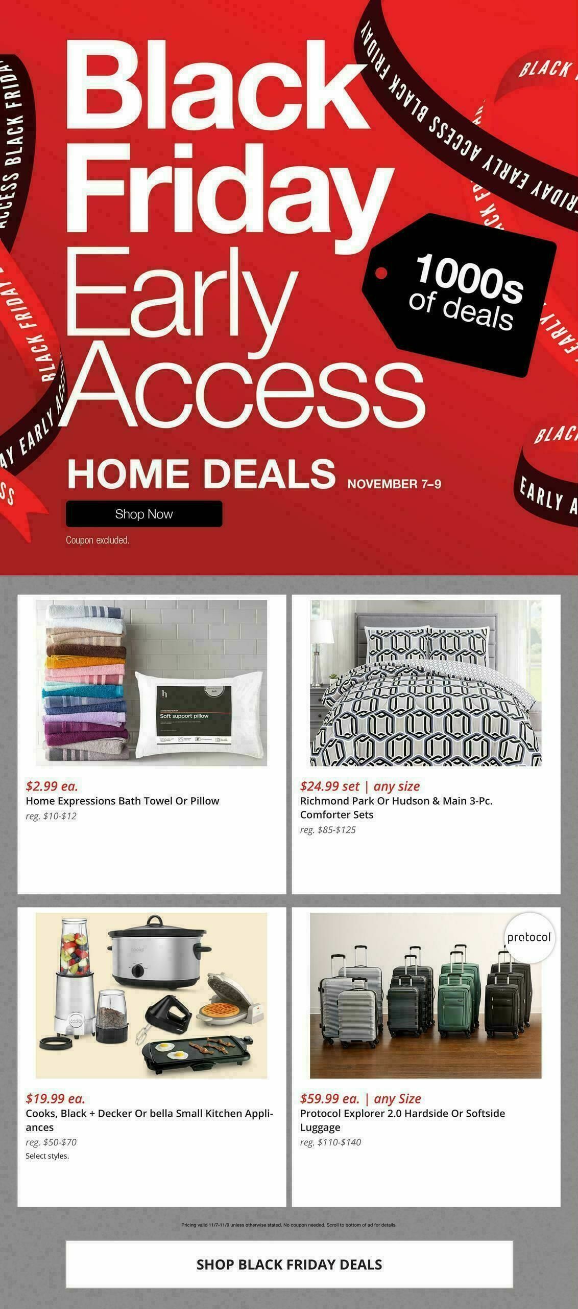 JCPenney Home Deals Weekly Ad from November 7
