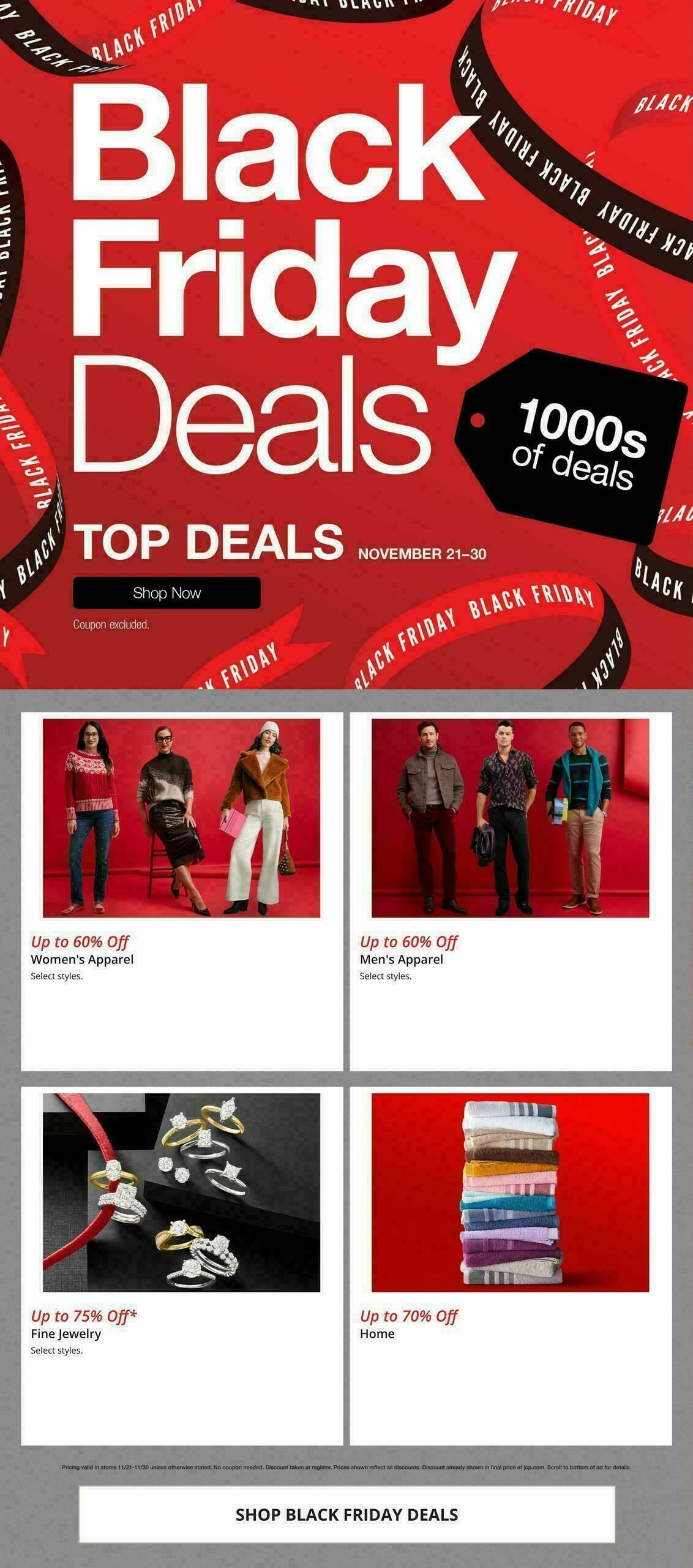 JCPenney Top Deals Weekly Ad from November 21