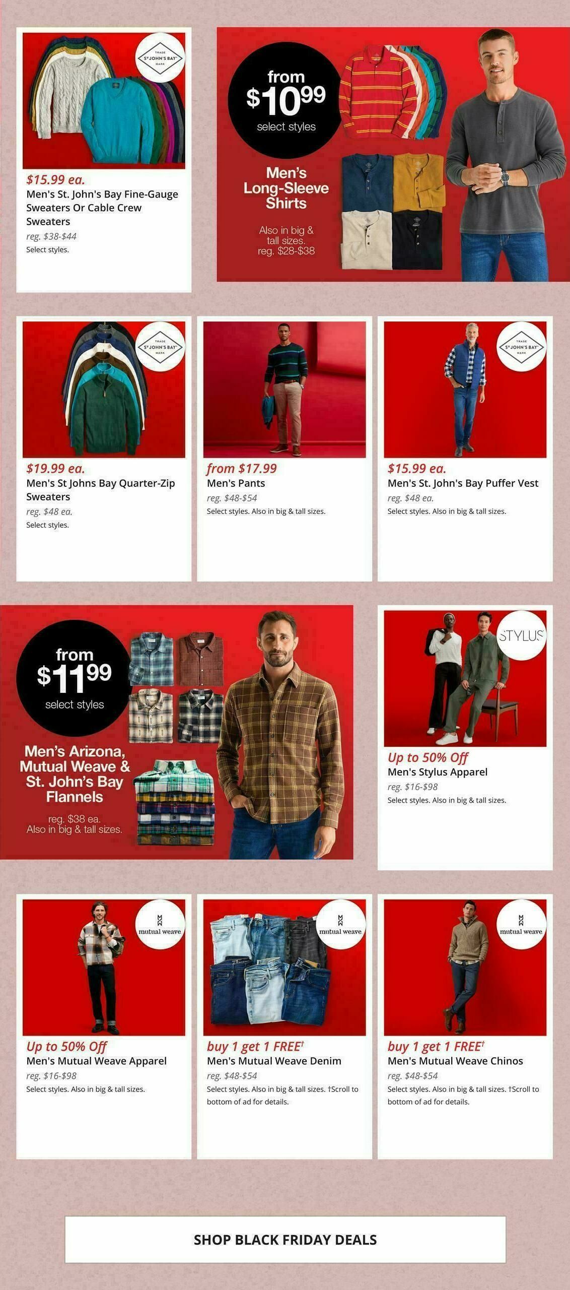 JCPenney Men's Deals Weekly Ad from November 21