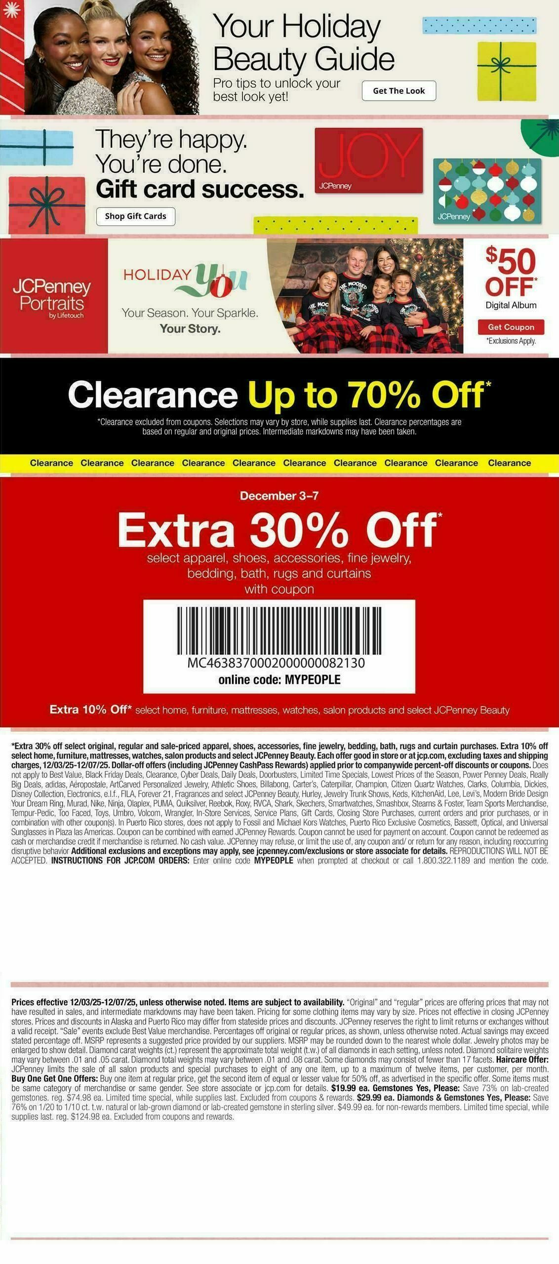 JCPenney Weekly Ad from December 3