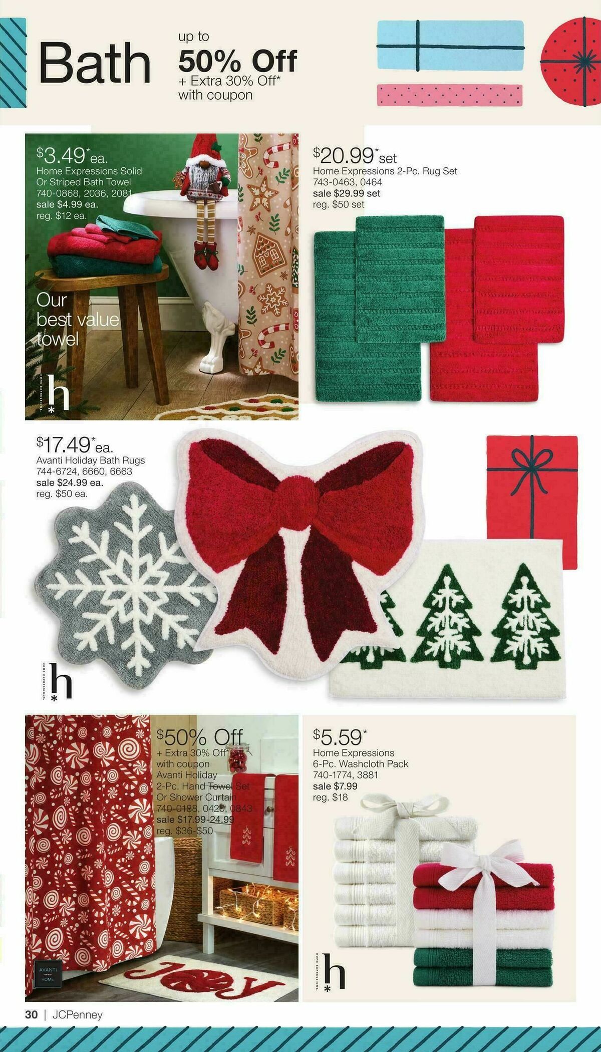 JCPenney Holiday Home Sale Weekly Ad from December 3