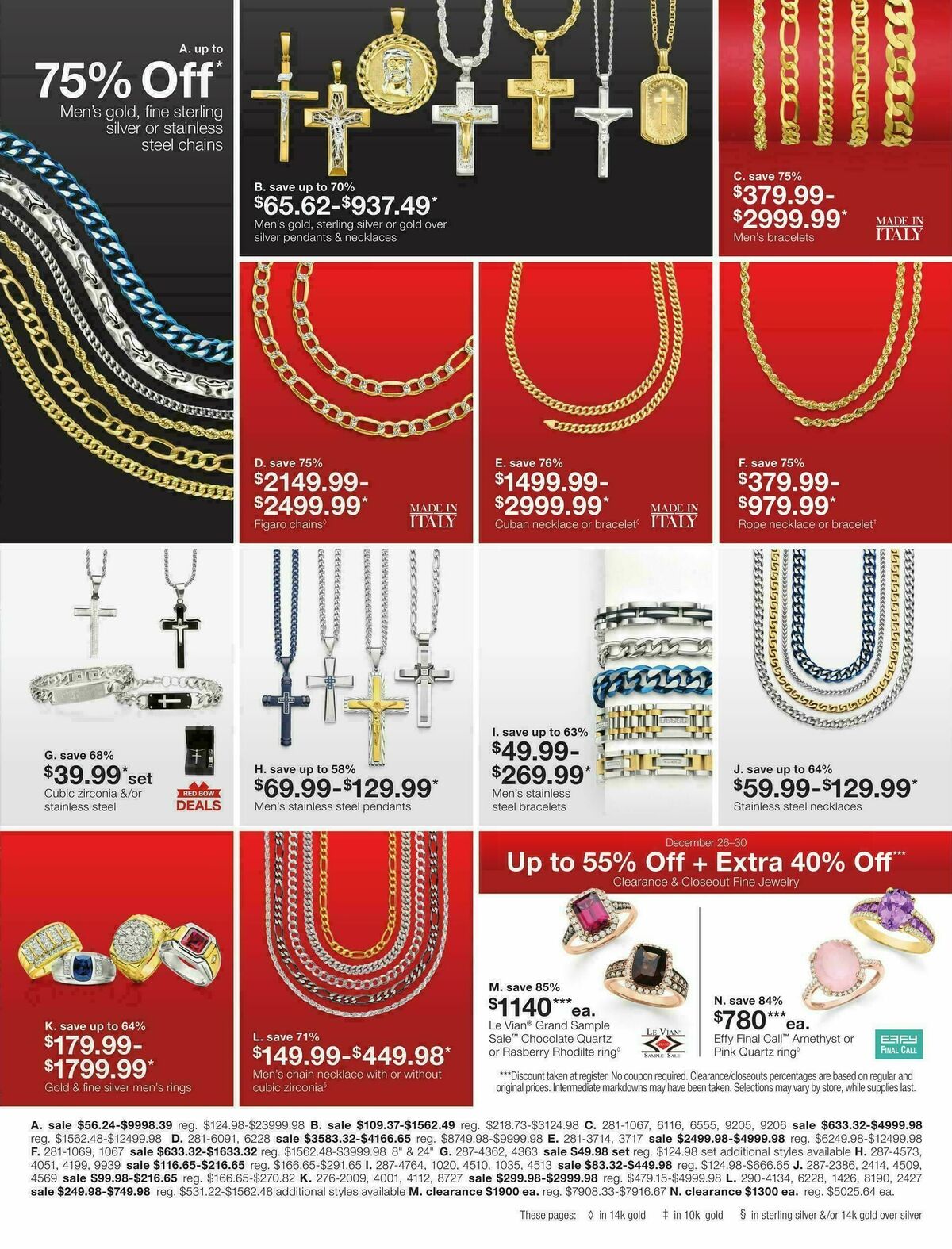 JCPenney After-Christmas Jewelry Sale Weekly Ad from December 26