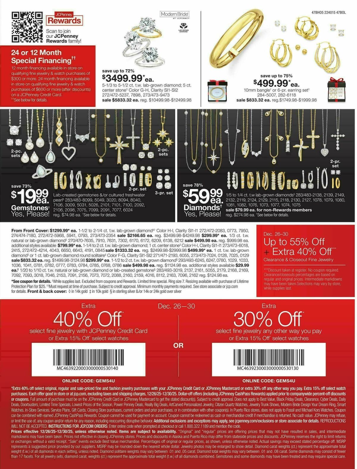 JCPenney After-Christmas Jewelry Sale Weekly Ad from December 26