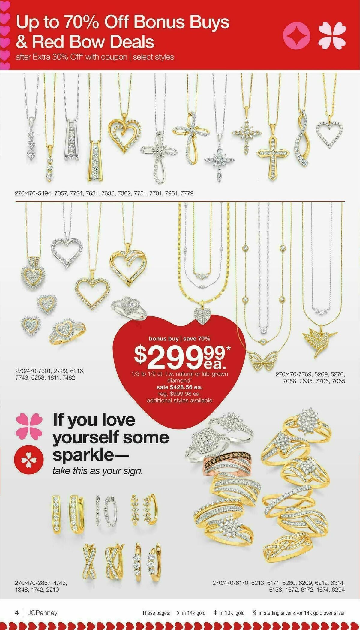 JCPenney Valentine’s Day Jewelry Sale Weekly Ad from January 17