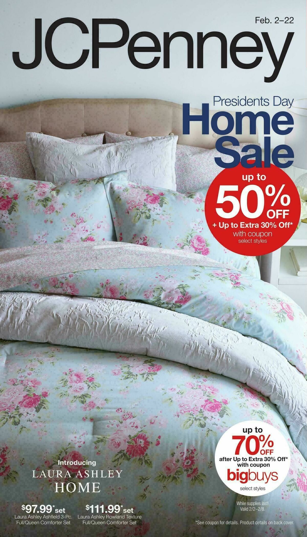 JCPenney Presidents Day Home Sale Weekly Ad from February 2