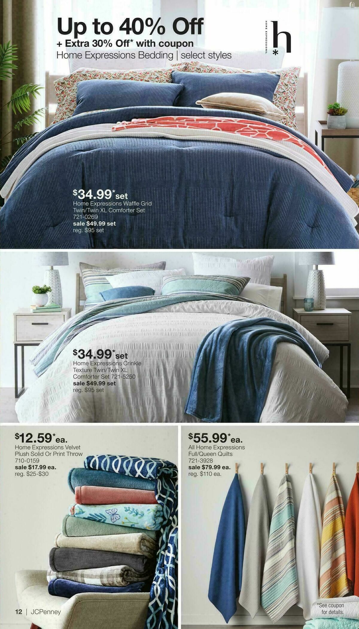 JCPenney Presidents Day Home Sale Weekly Ad from February 2