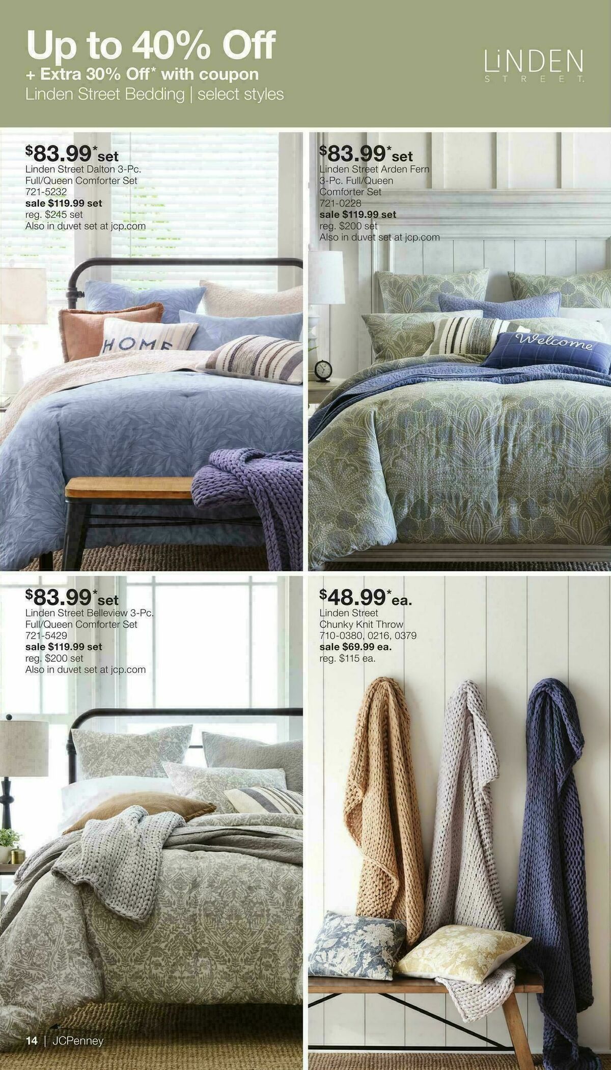 JCPenney Presidents Day Home Sale Weekly Ad from February 2