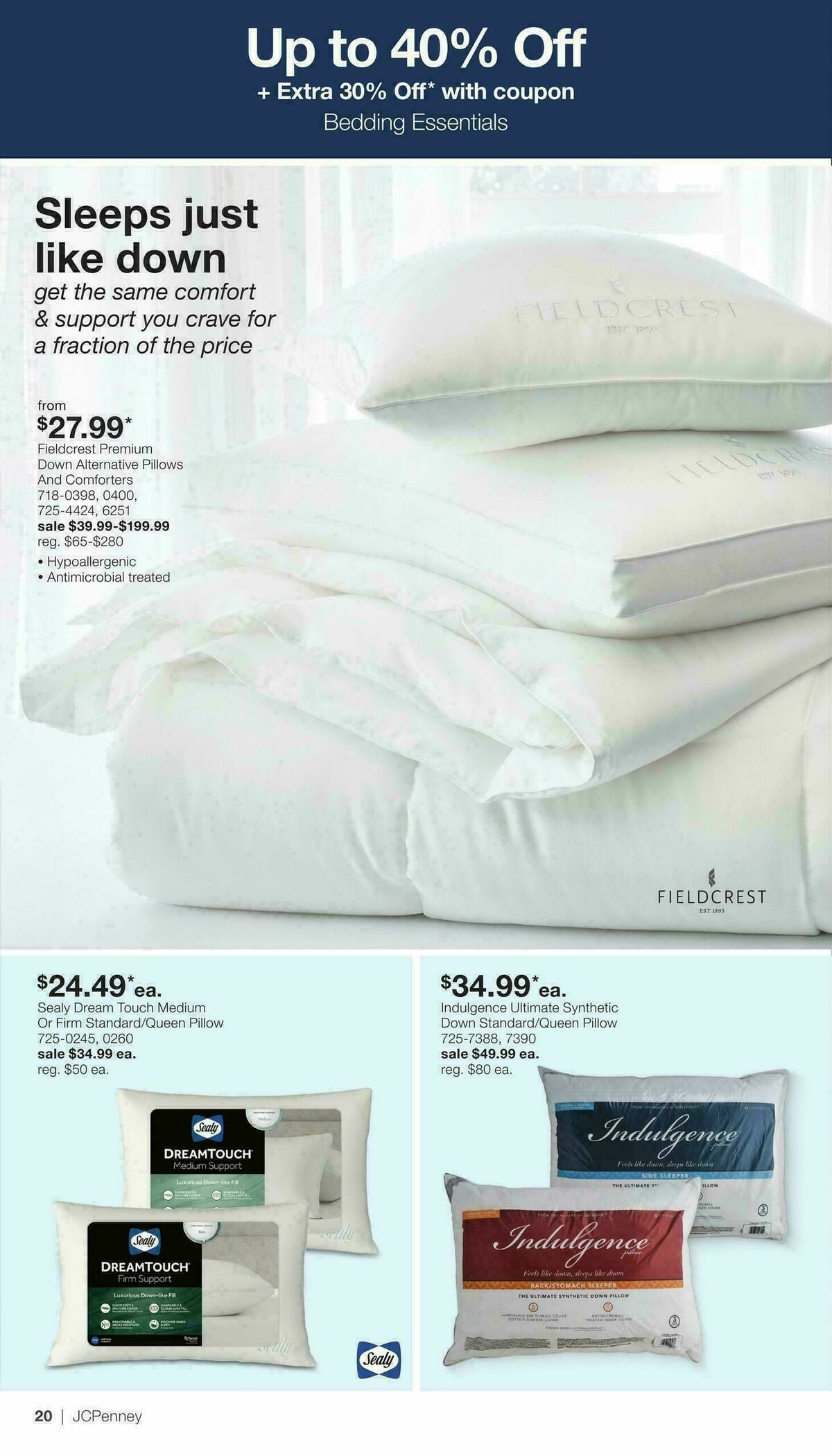 JCPenney Presidents Day Home Sale Weekly Ad from February 2
