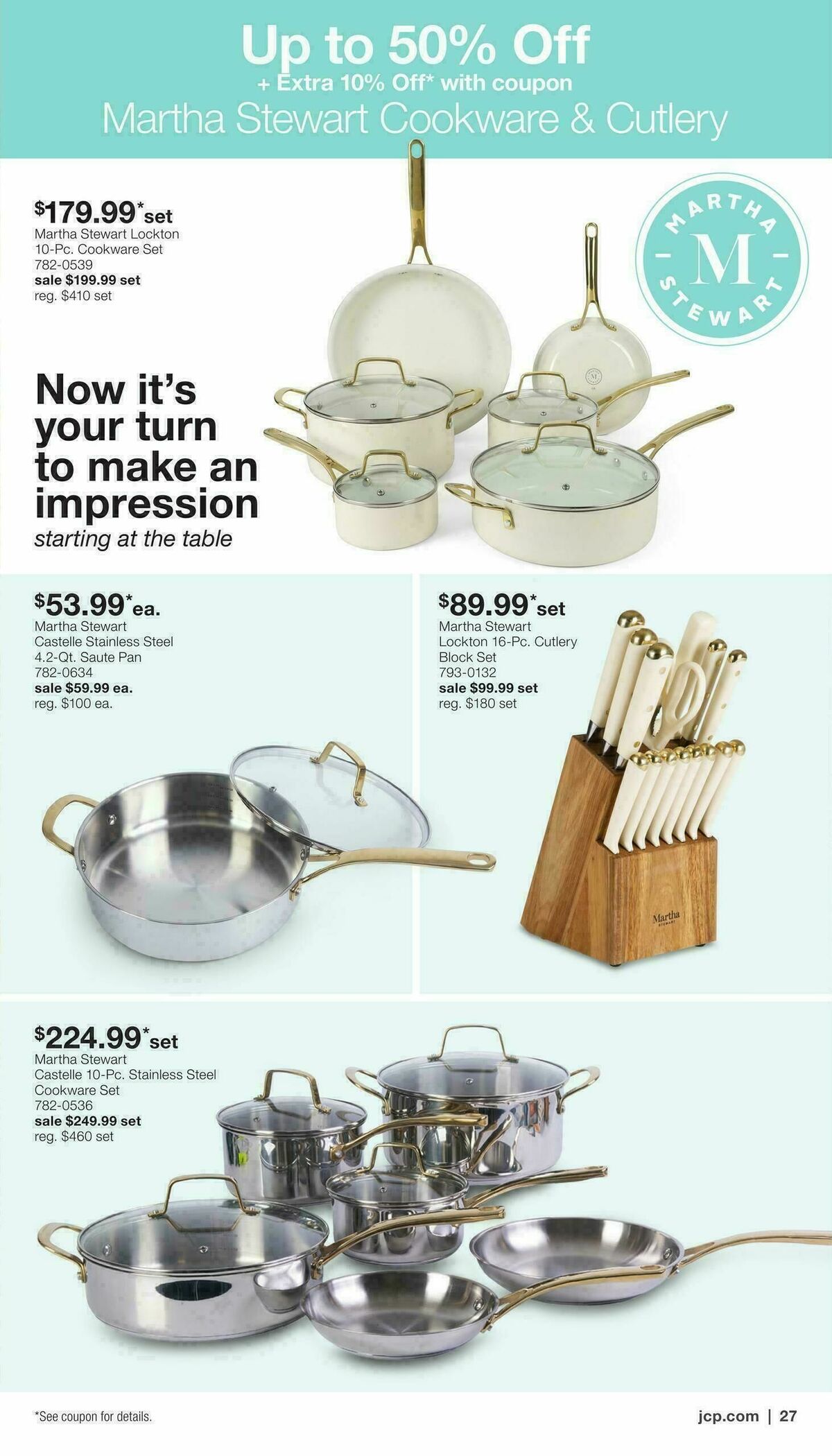 JCPenney Presidents Day Home Sale Weekly Ad from February 2