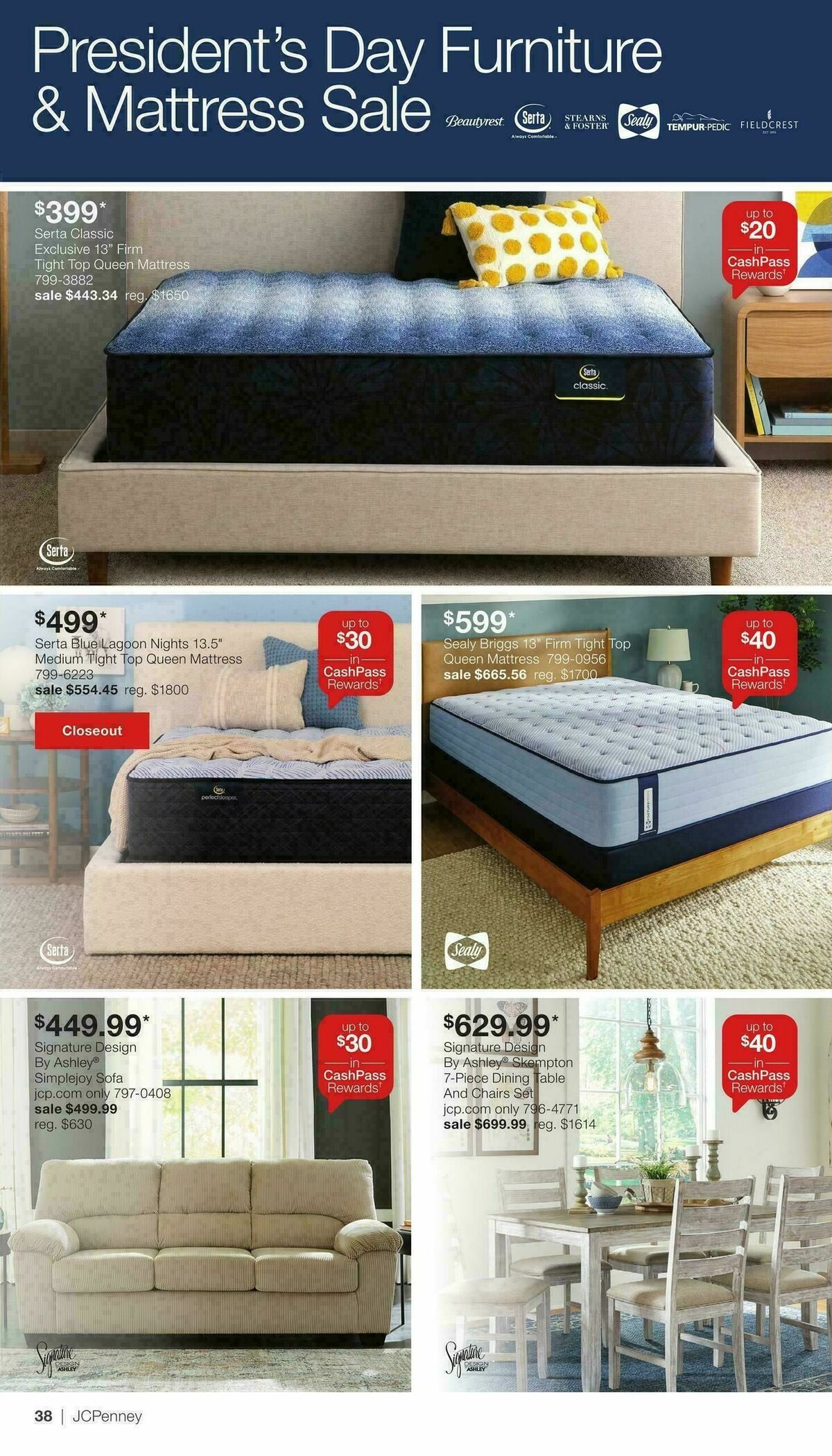 JCPenney Presidents Day Home Sale Weekly Ad from February 2