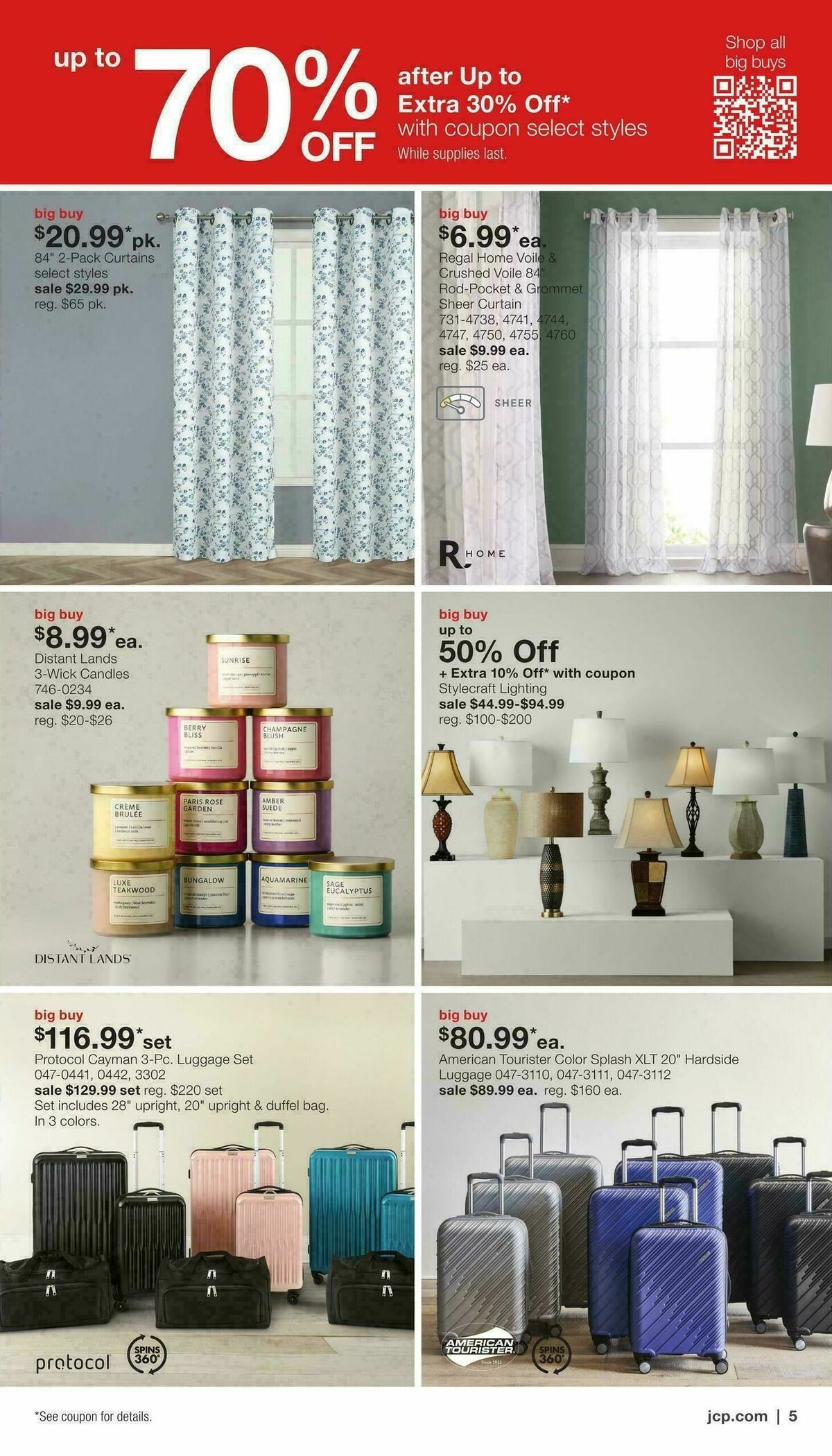 JCPenney Presidents Day Home Sale Weekly Ad from February 2