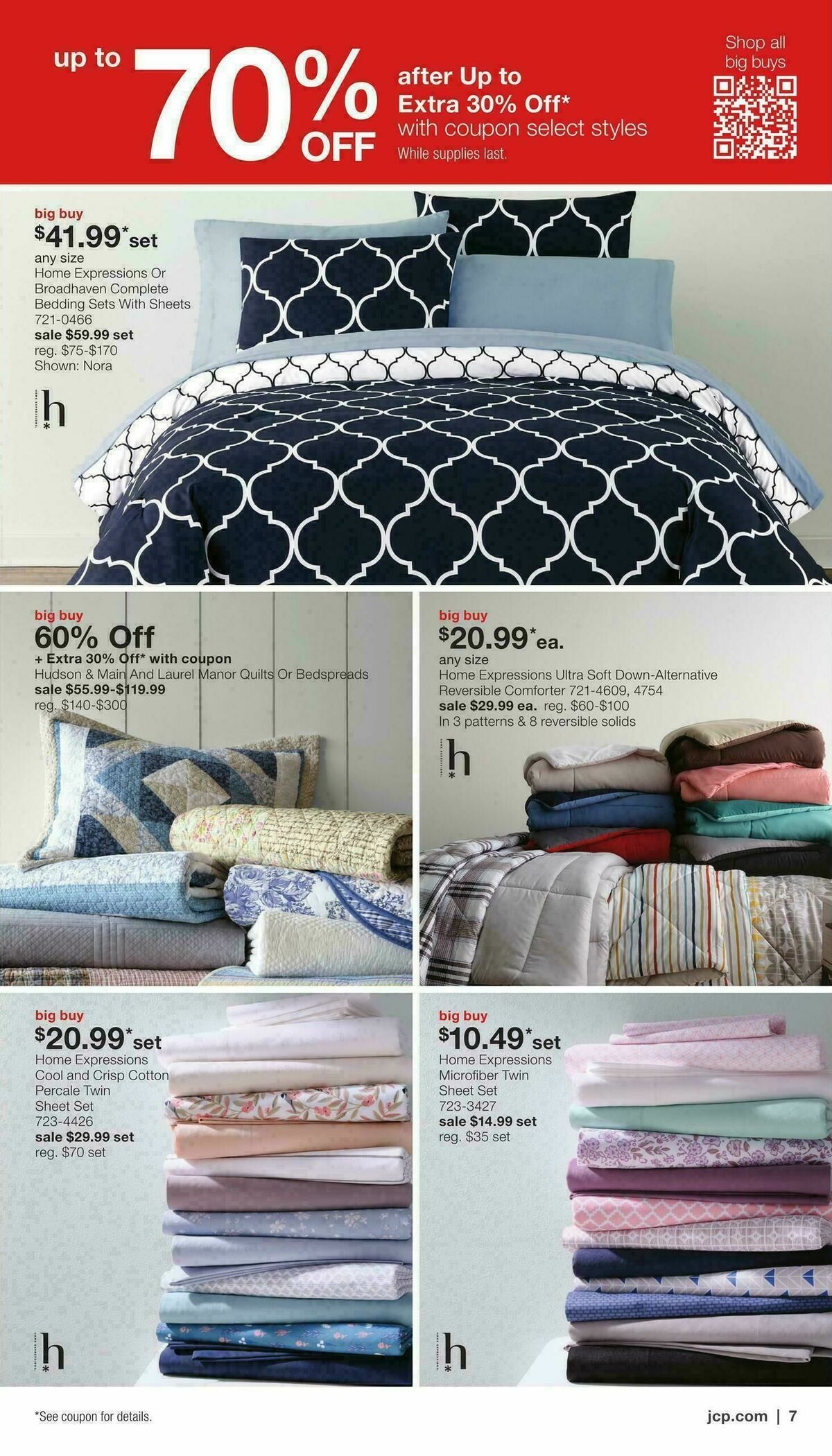 JCPenney Presidents Day Home Sale Weekly Ad from February 2
