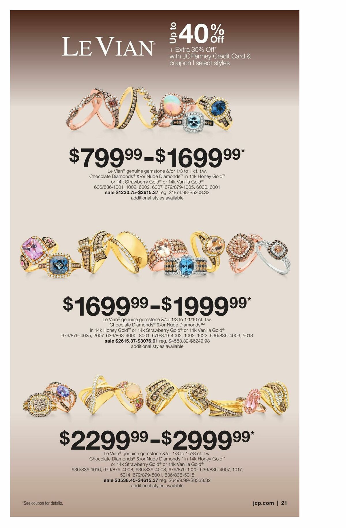 JCPenney Billion Dollar Jewelry Sale Weekly Ad from March 12