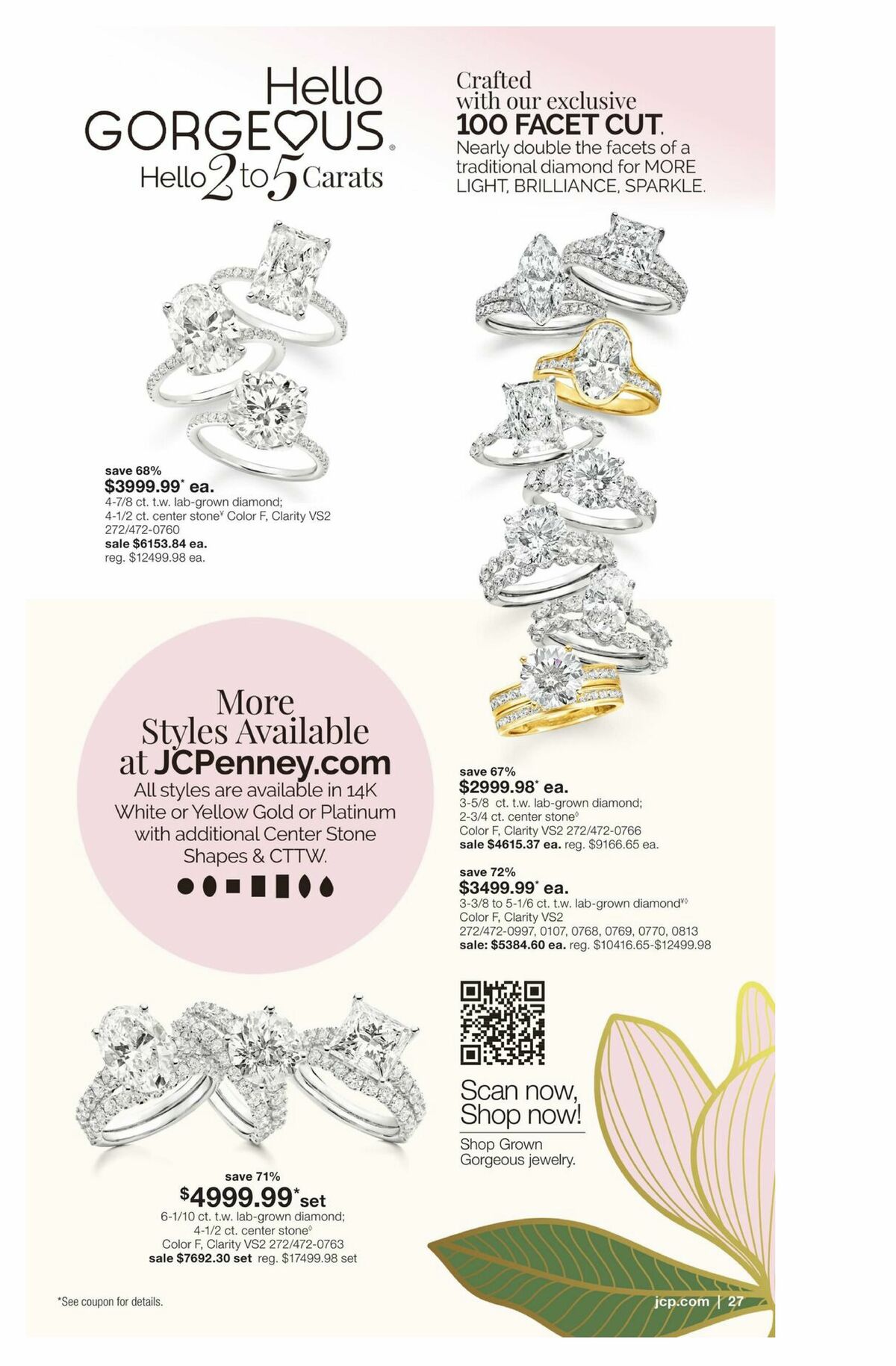 JCPenney Billion Dollar Jewelry Sale Weekly Ad from March 12
