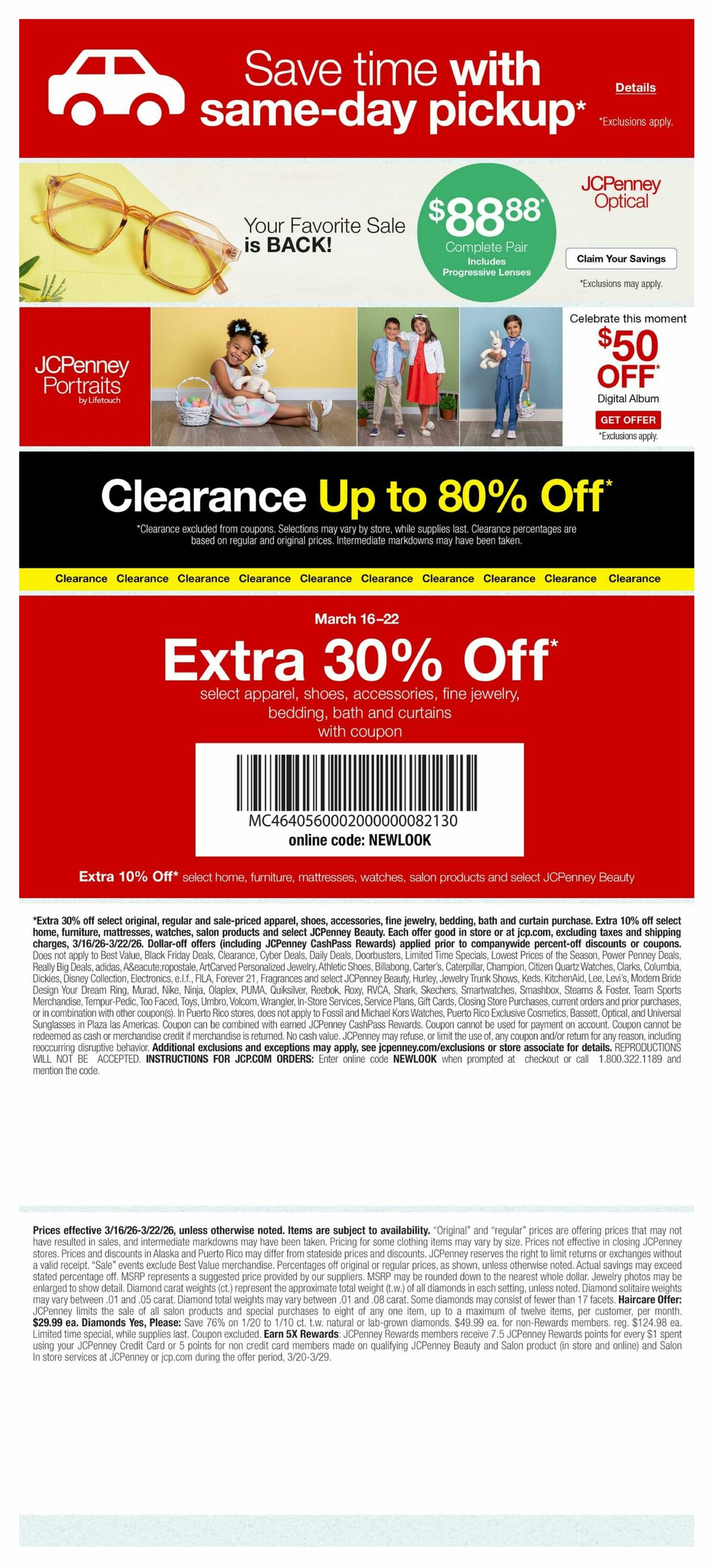 JCPenney Weekly Ad from March 16