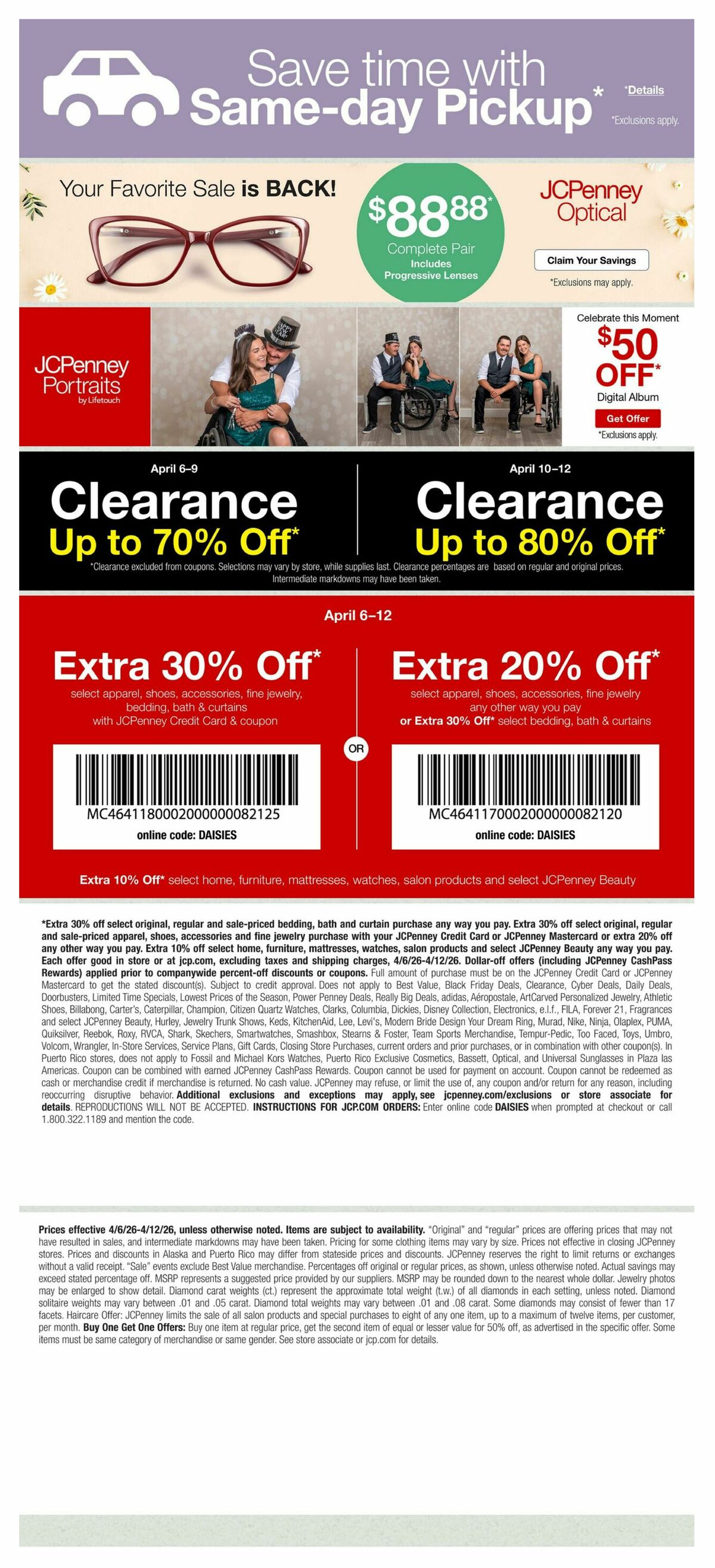 JCPenney Weekly Ad from April 6
