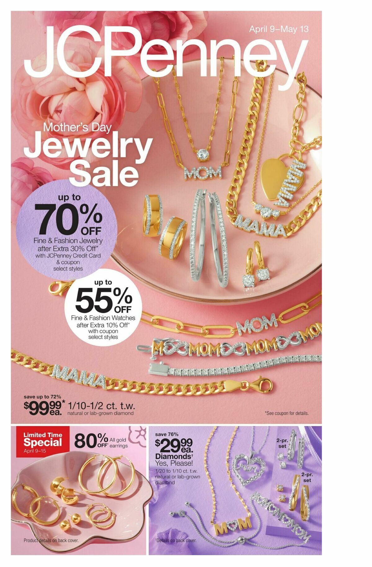 JCPenney Mother’s Day Jewelry Sale Weekly Ad from April 9