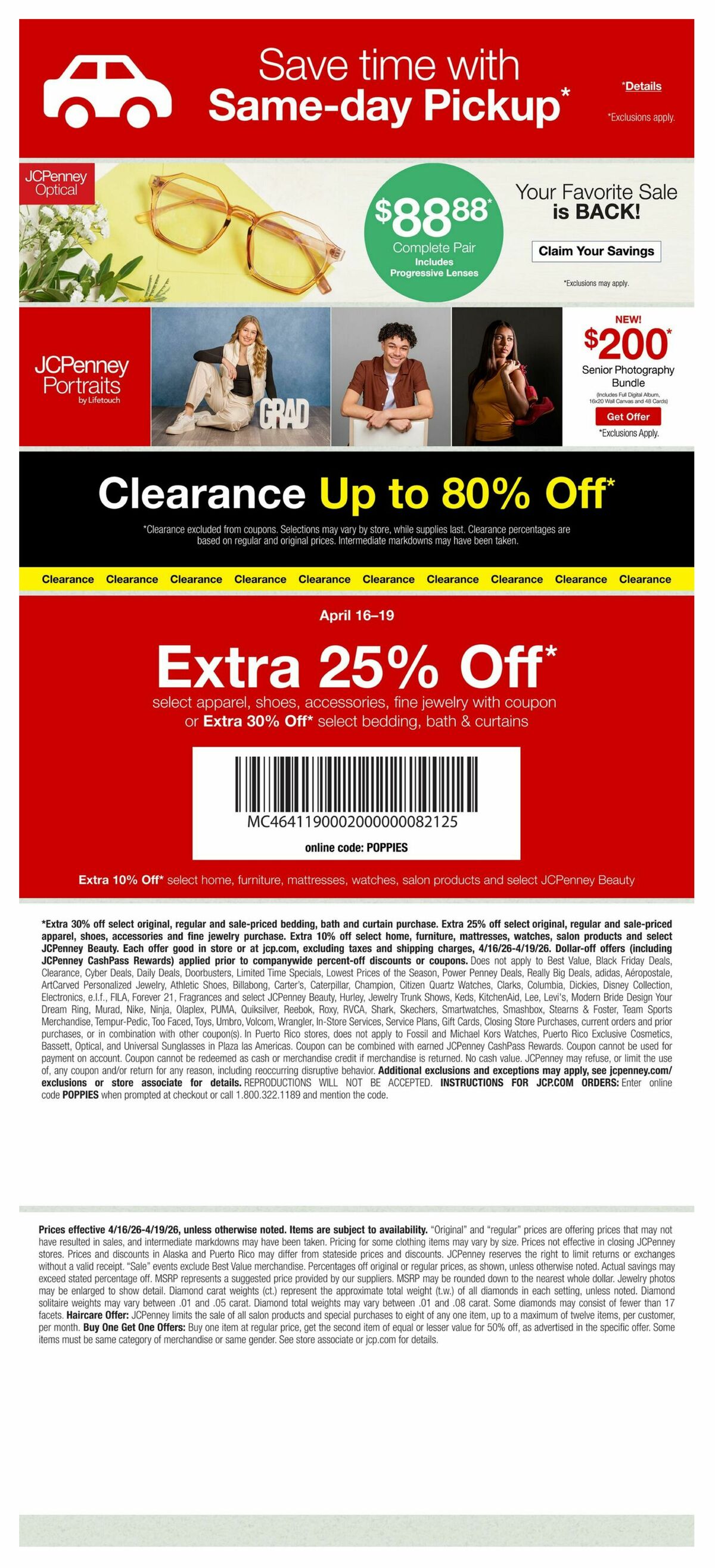 JCPenney Weekly Ad from April 16