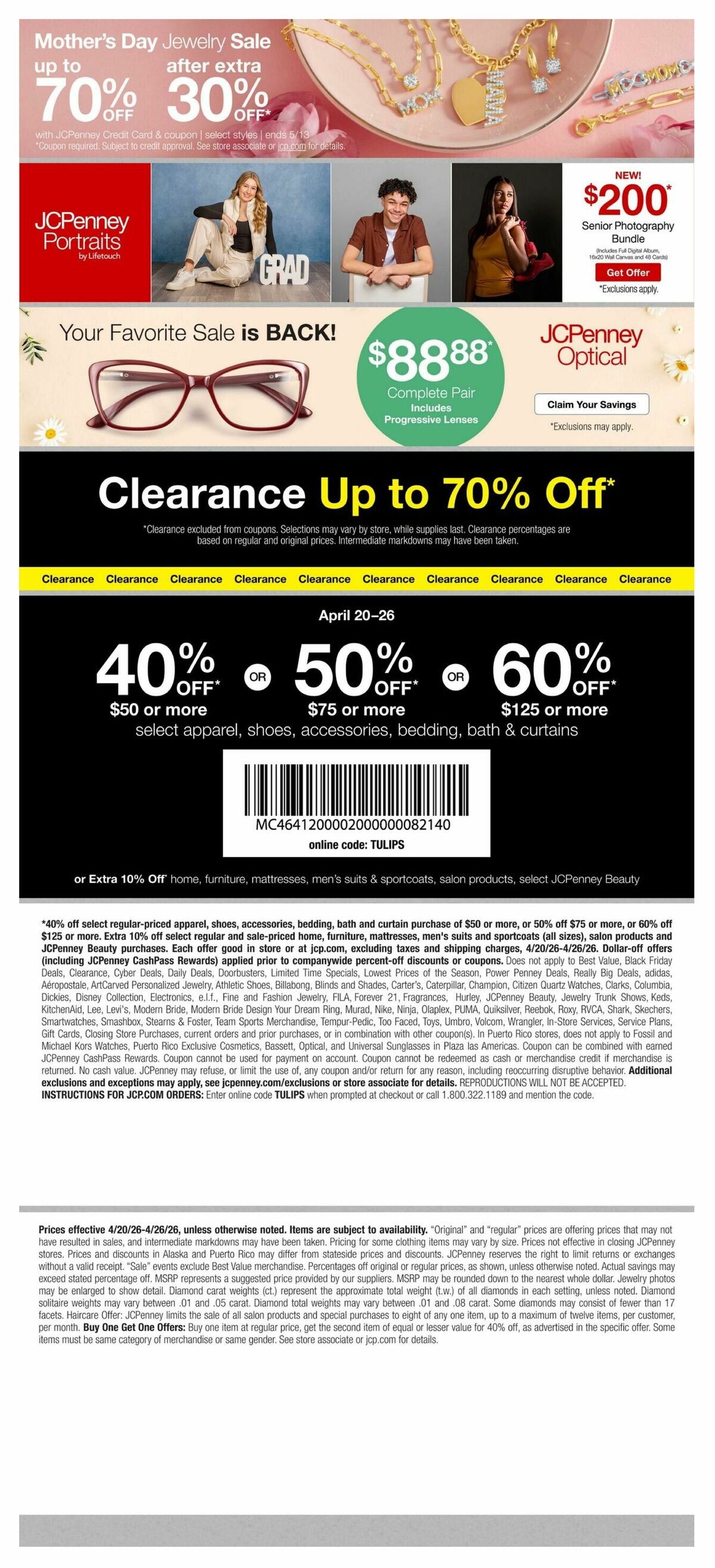 JCPenney Weekly Ad from April 20