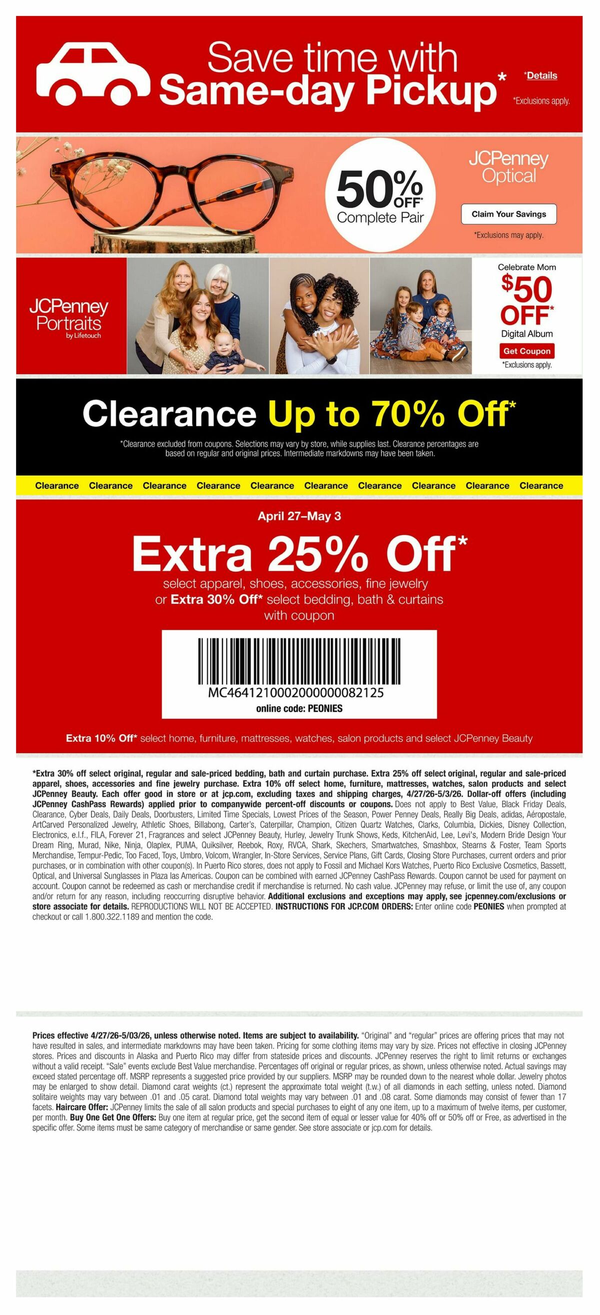 JCPenney Weekly Ad from April 27