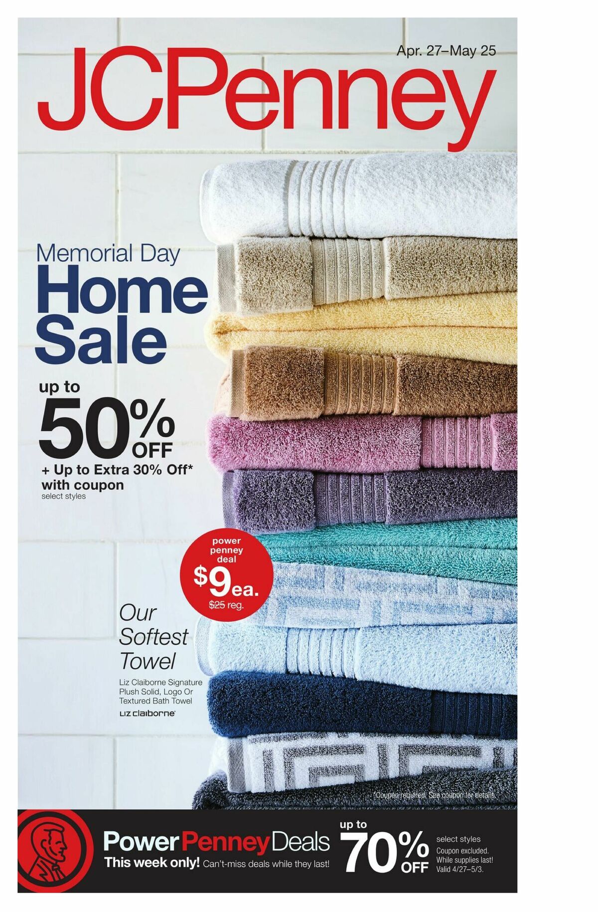 JCPenney Memorial Day Home Sale Weekly Ad from April 27