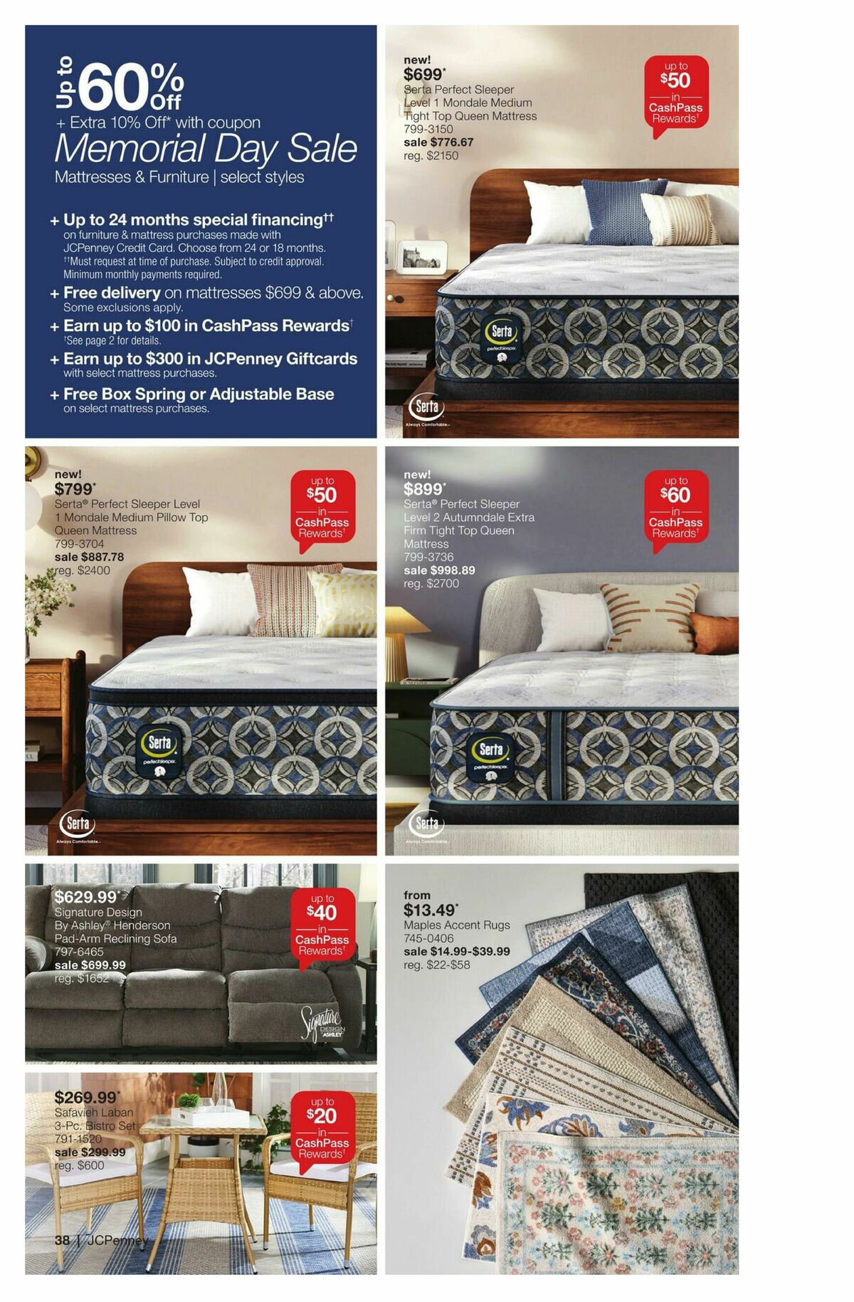 JCPenney Memorial Day Home Sale Weekly Ad from April 27