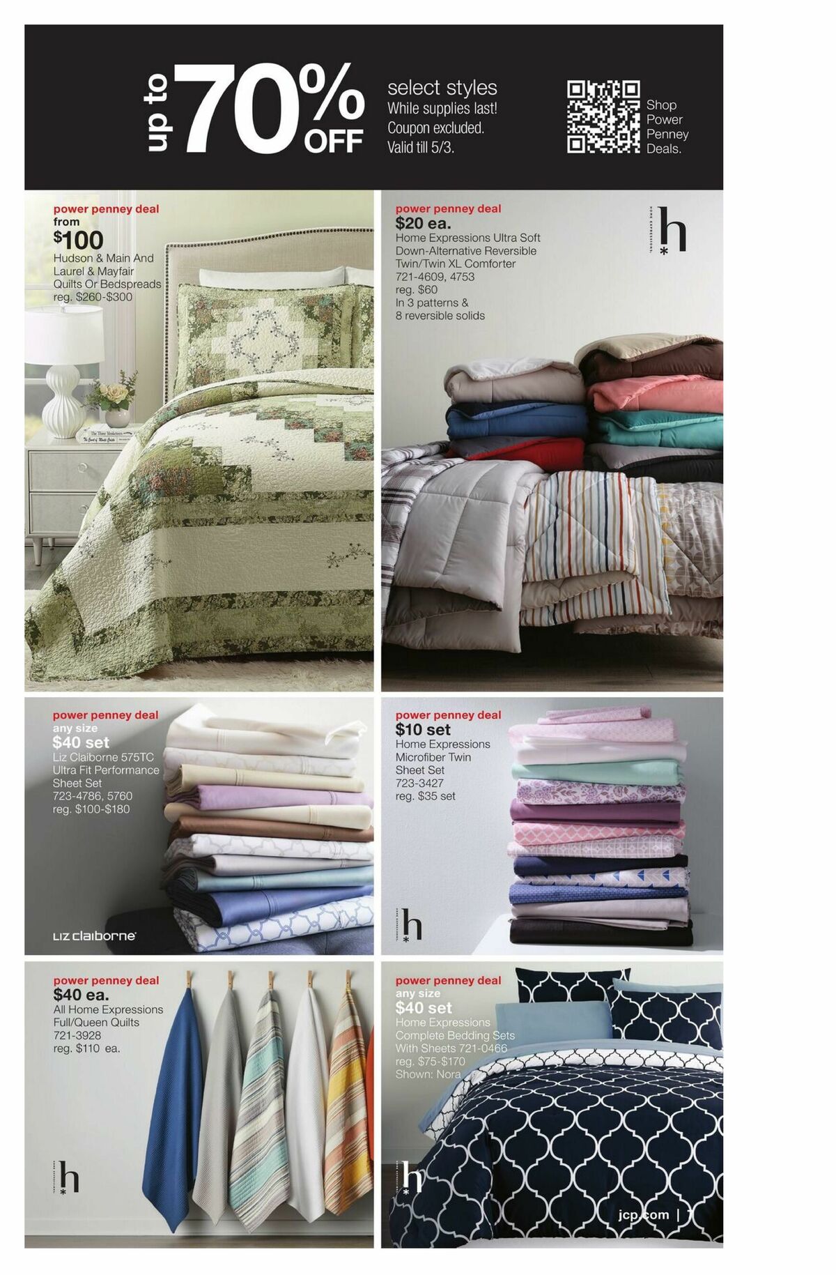 JCPenney Memorial Day Home Sale Weekly Ad from April 27