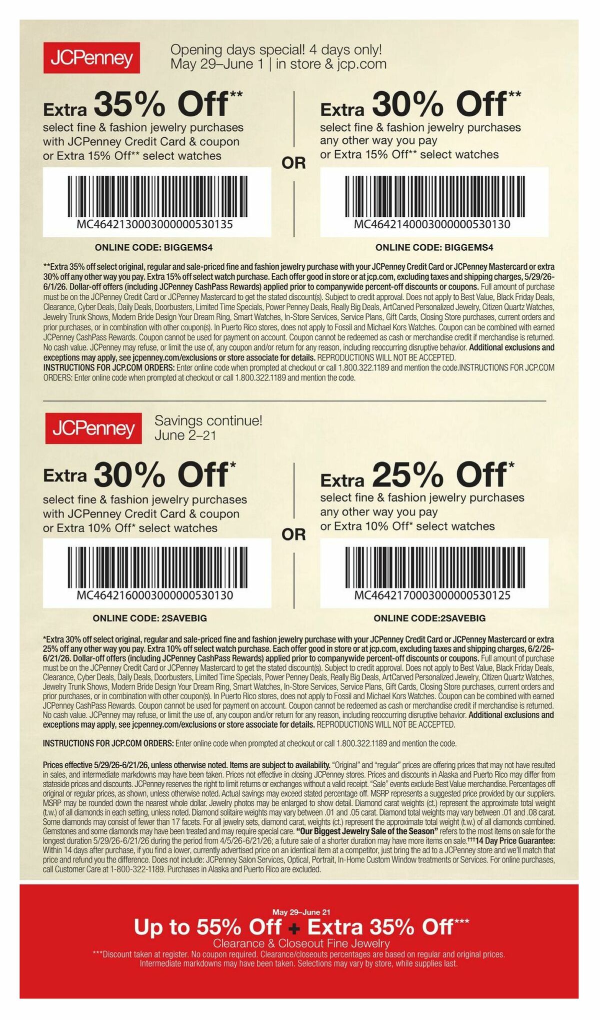 JCPenney Our Biggest Jewelry Sale of the Season Weekly Ad from May 29