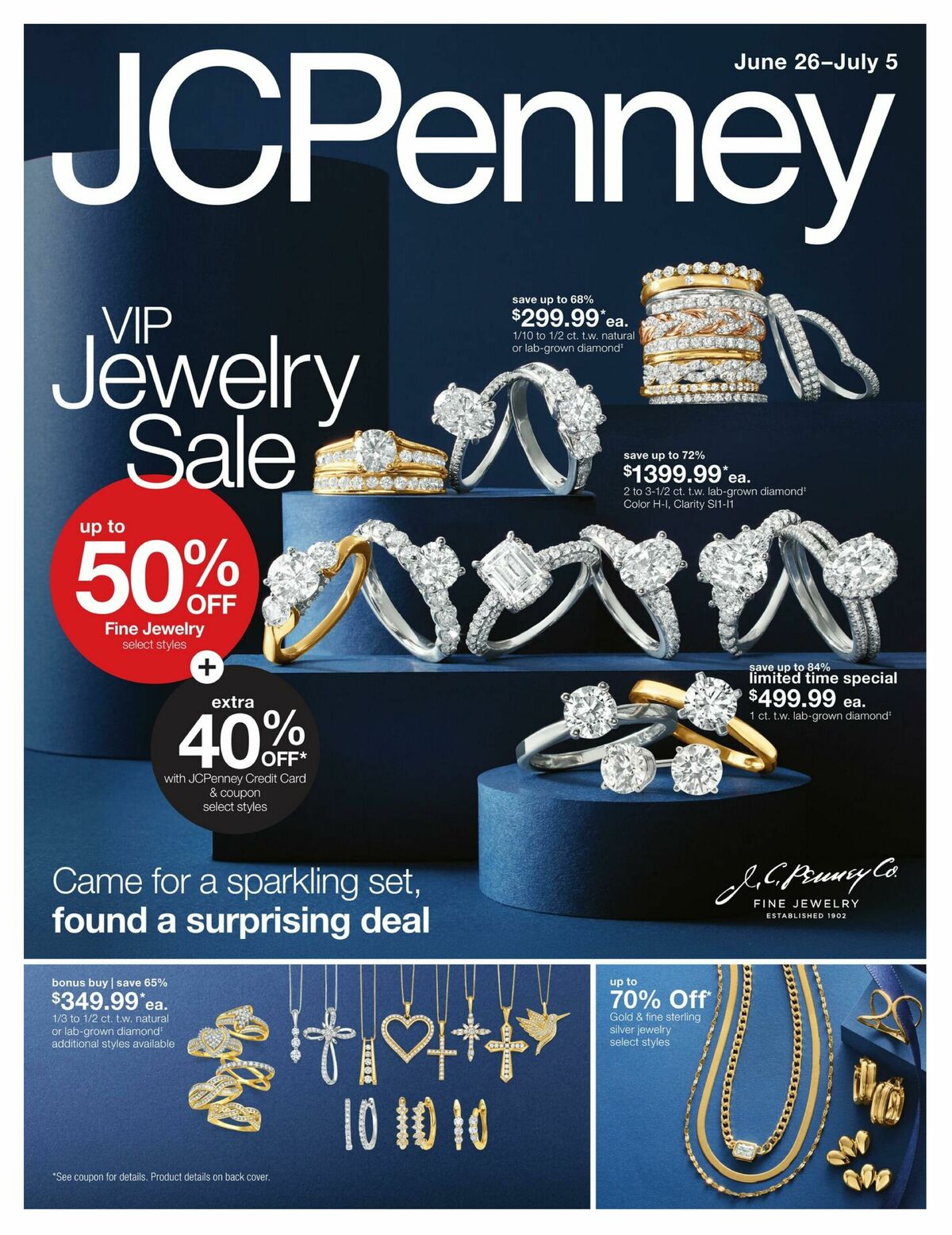 JCPenney VIP Jewelry Sale Weekly Ad from June 26