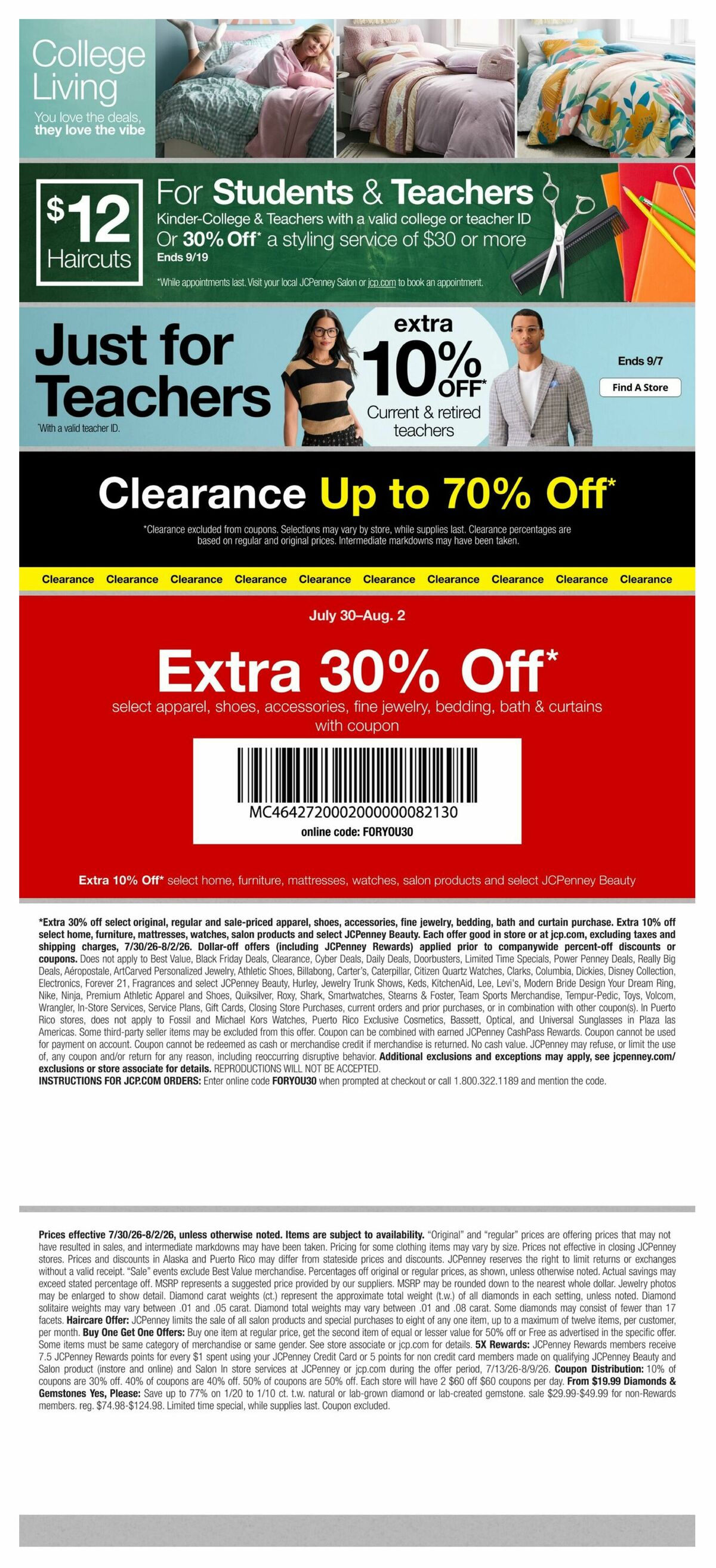 JCPenney Weekly Ad from July 30