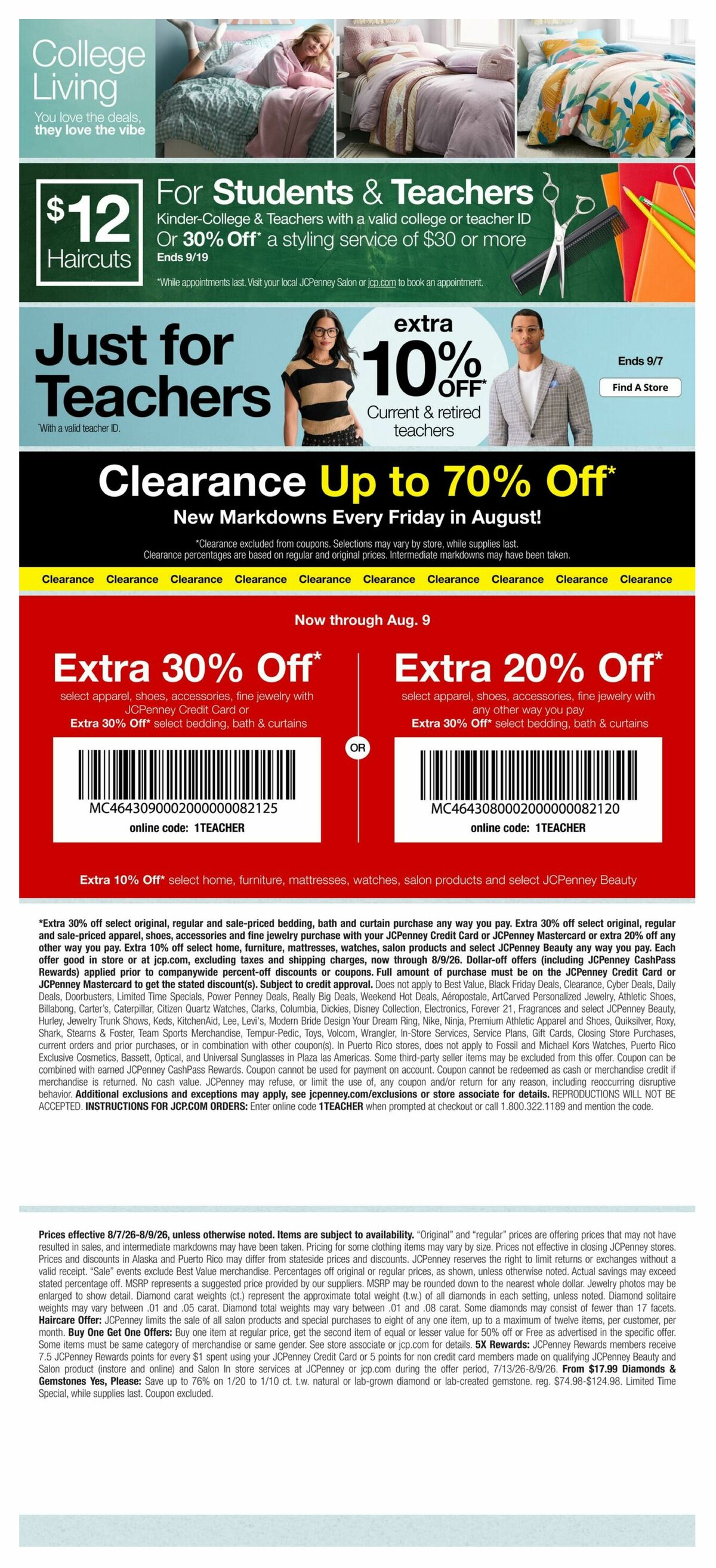 JCPenney Weekly Ad from August 7