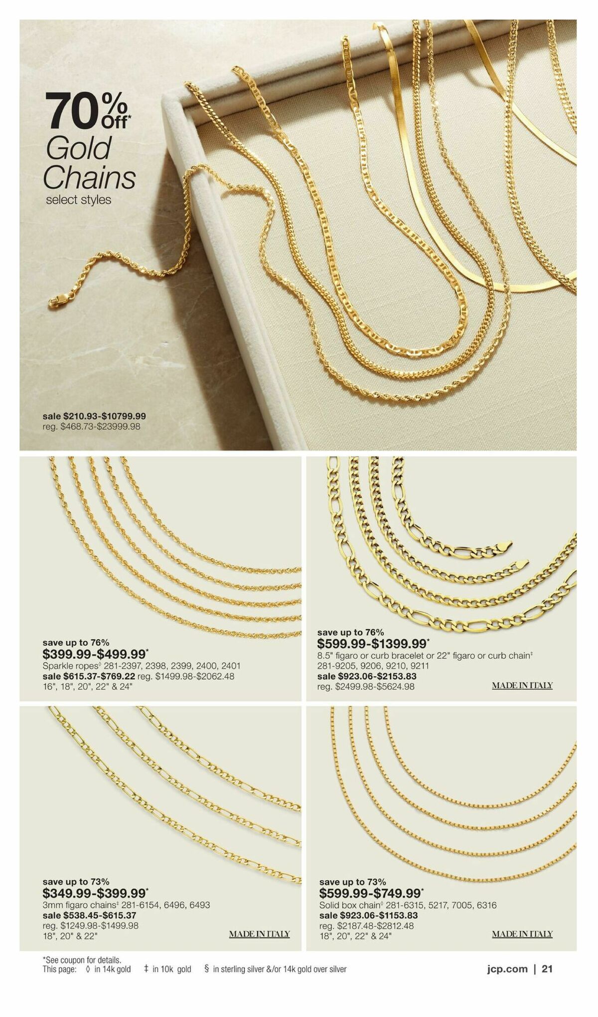 JCPenney Semi-Annual Jewelry Sale Weekly Ad from July 13