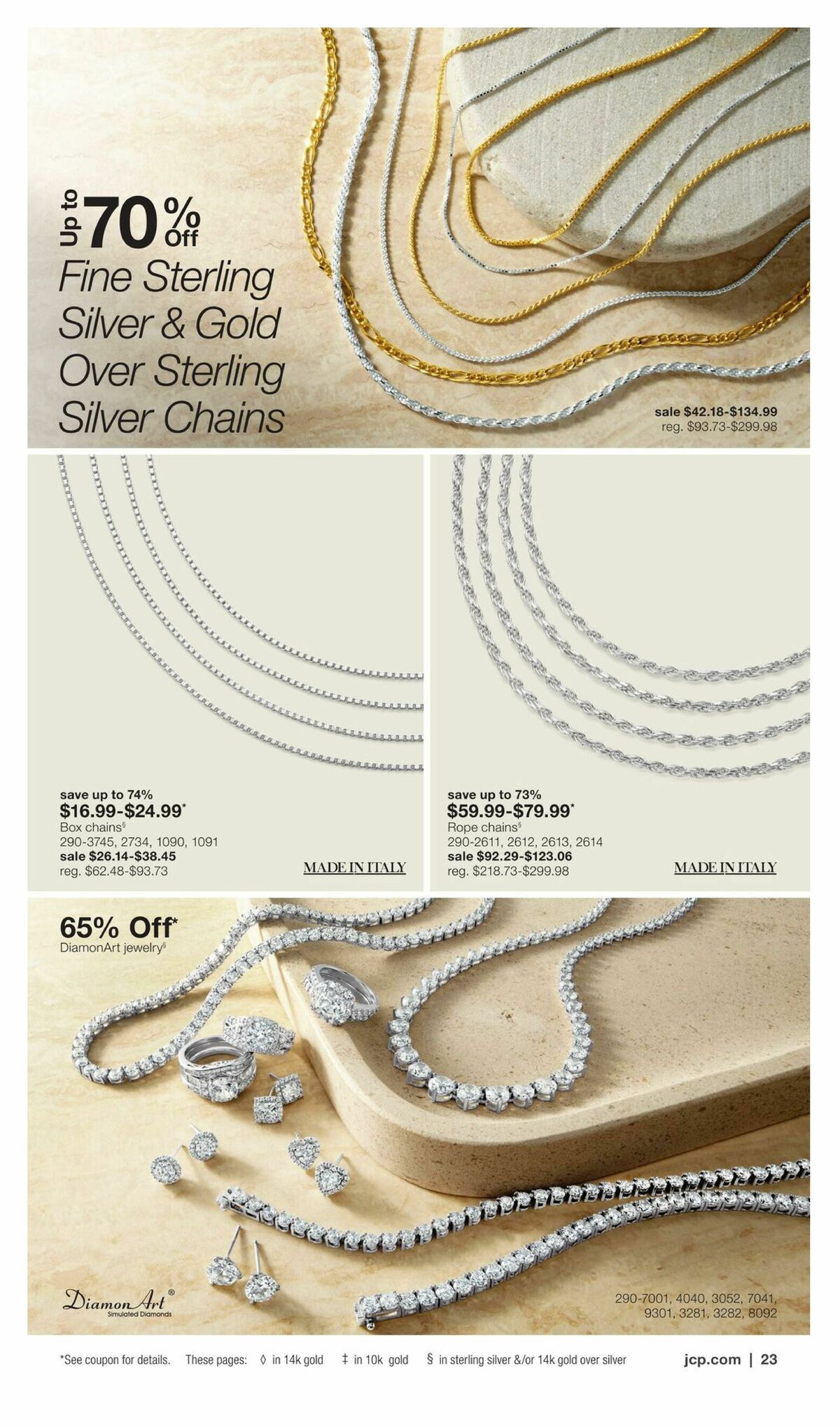 JCPenney Semi-Annual Jewelry Sale Weekly Ad from July 13