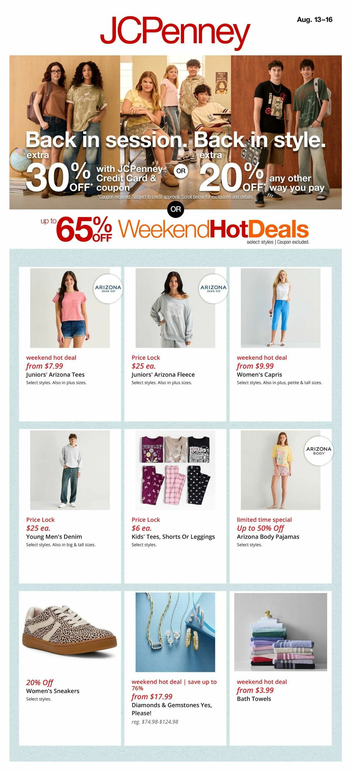 JCPenney Weekly Ad from August 13