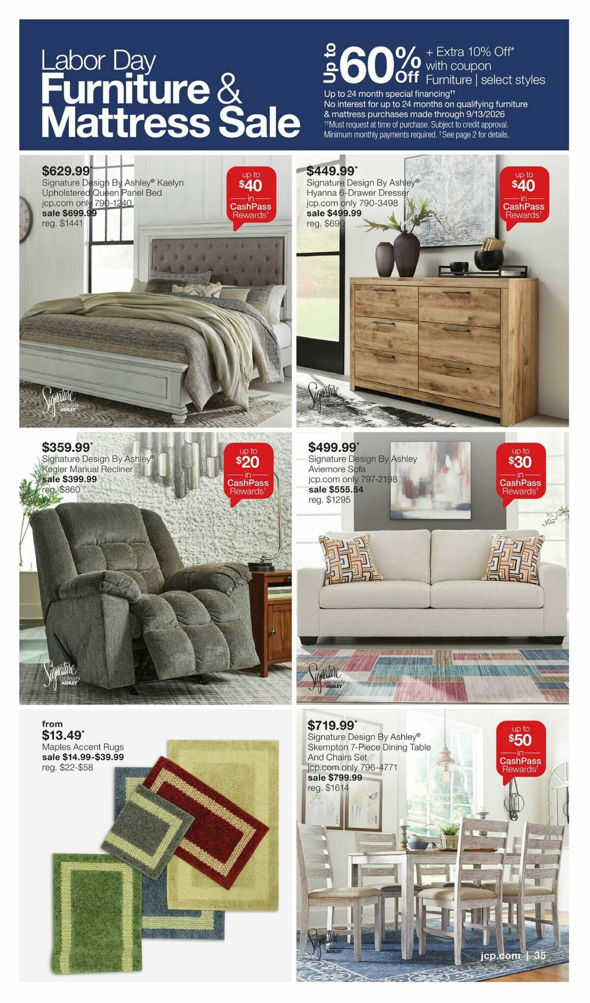 JCPenney Labor Day Home Sale Weekly Ad from August 18