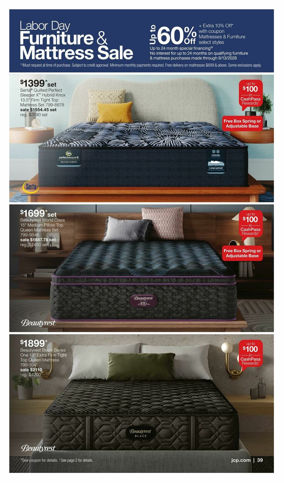 JCPenney Labor Day Home Sale Weekly Ad from August 18