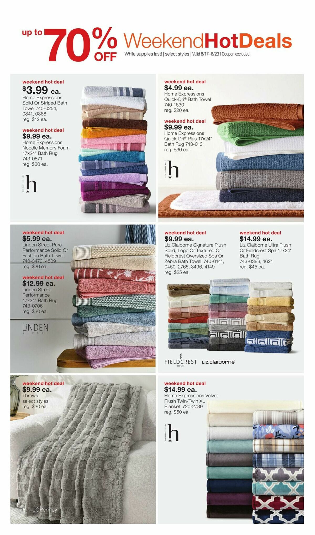 JCPenney Labor Day Home Sale Weekly Ad from August 18