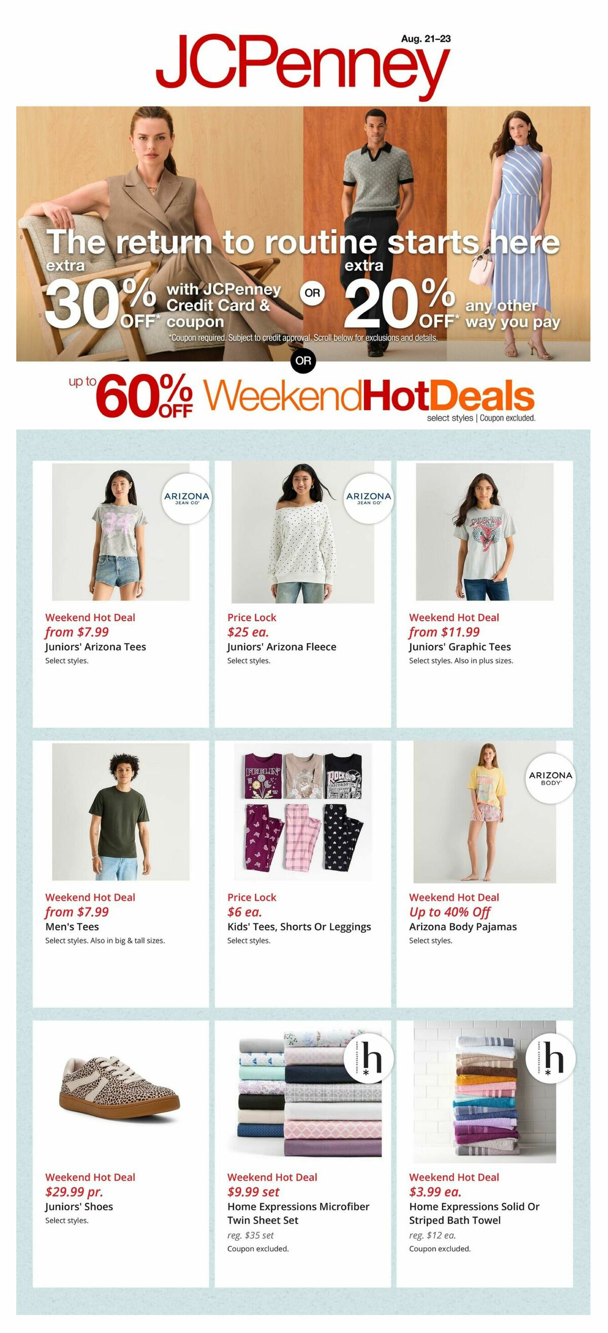 JCPenney Weekly Ad from August 21