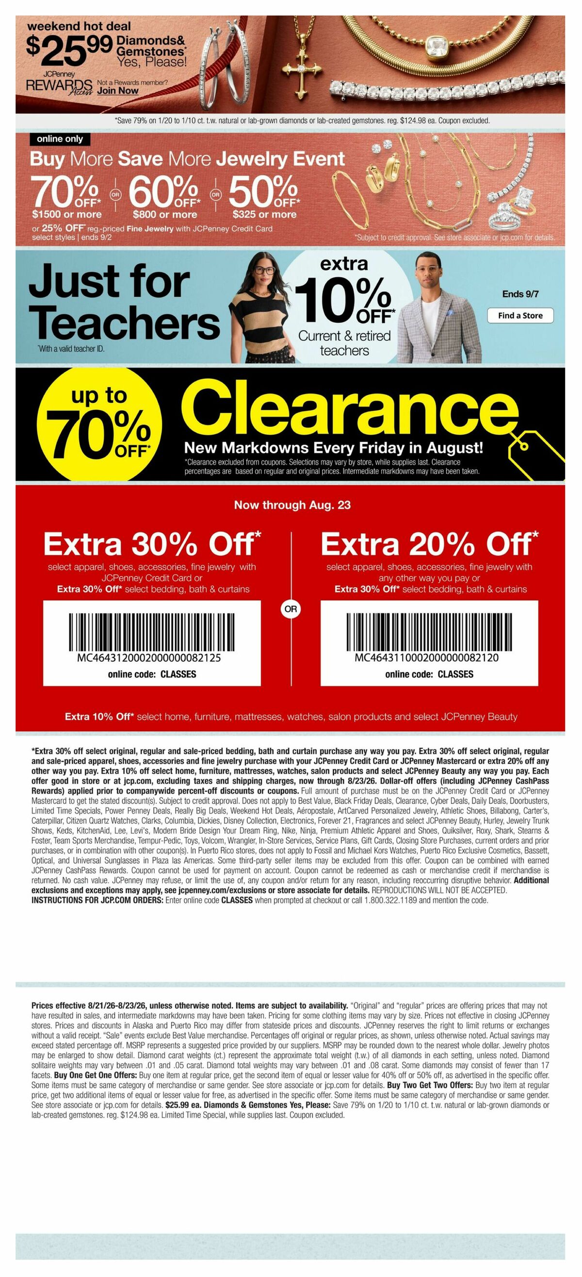 JCPenney Weekly Ad from August 21