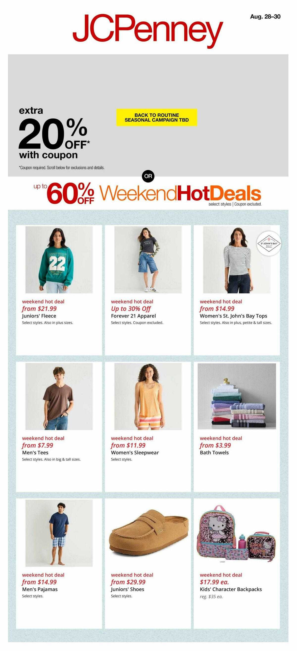 JCPenney Weekly Ad from August 24