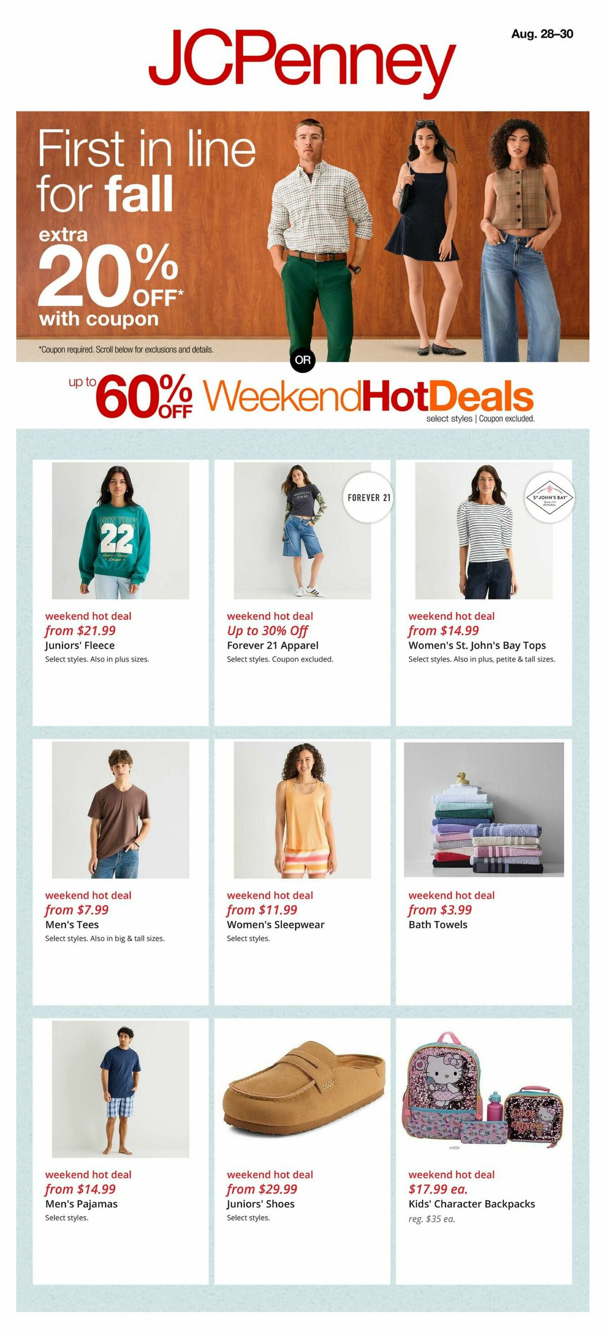 JCPenney Weekly Ad from August 28