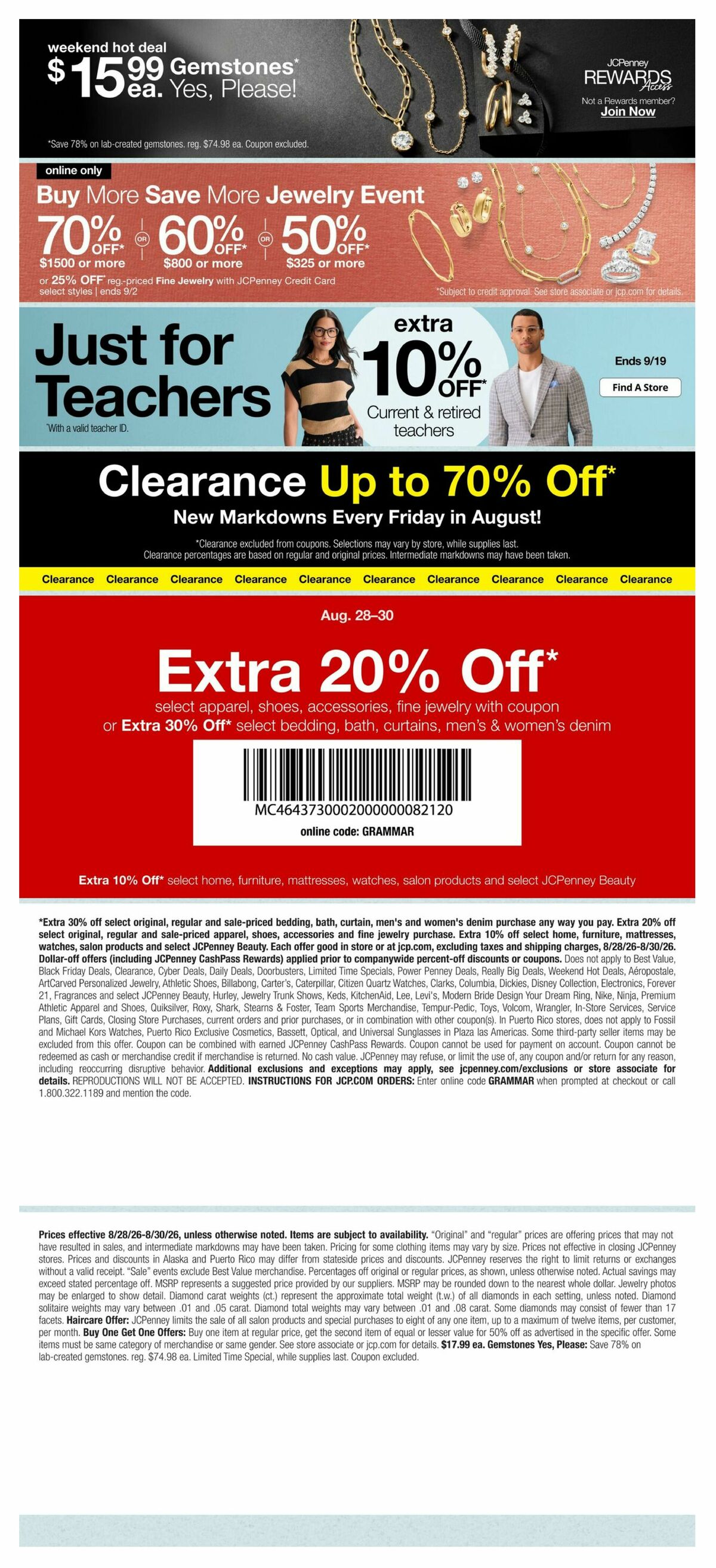 JCPenney Weekly Ad from August 28