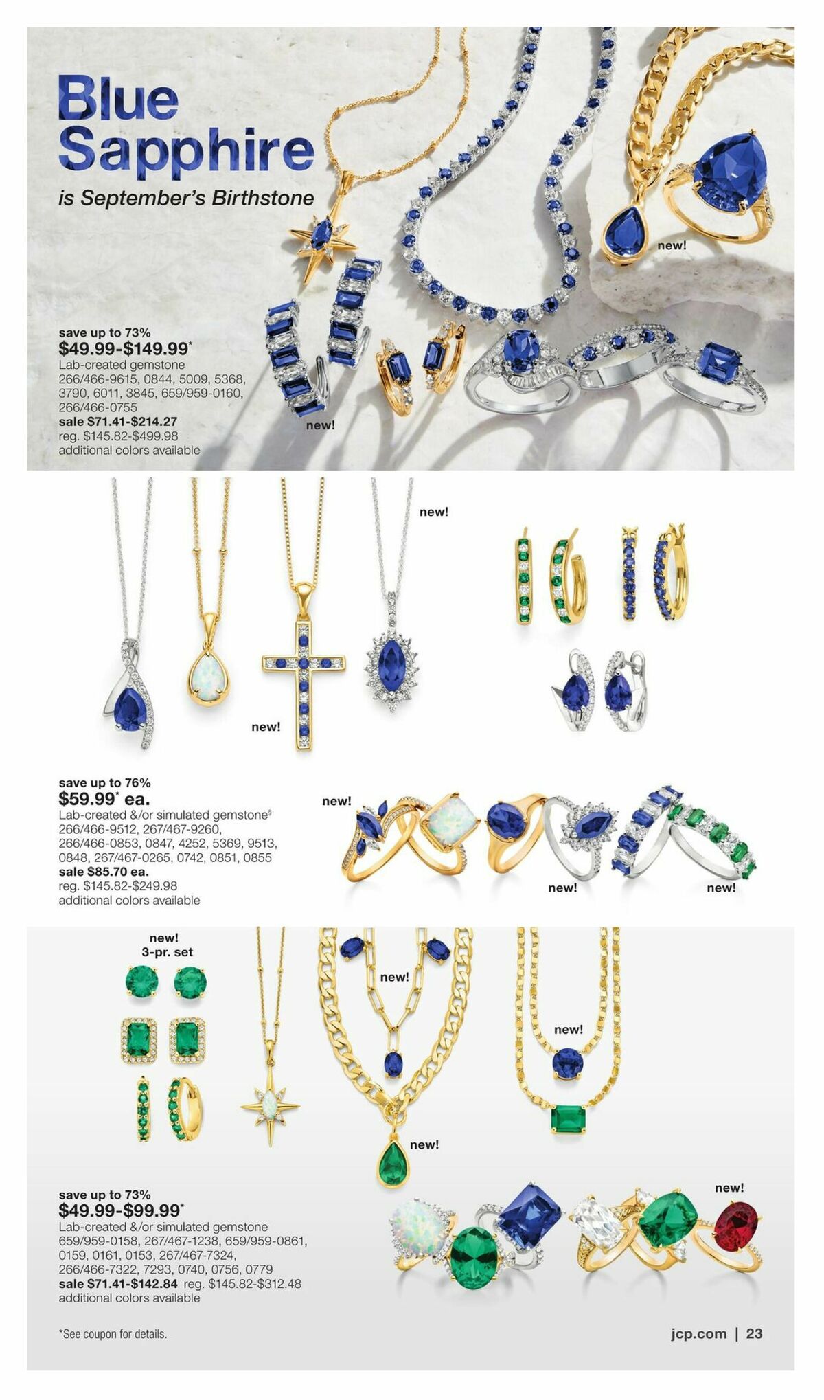 JCPenney Billion Dollar Jewelry Sale Weekly Ad from September 3