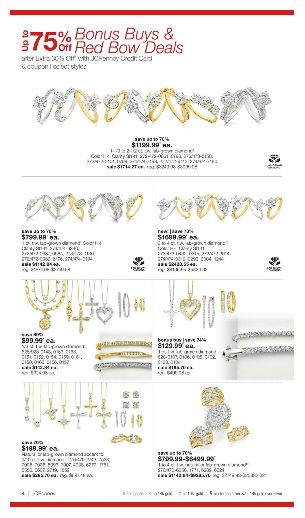 JCPenney Billion Dollar Jewelry Sale Weekly Ad from September 3