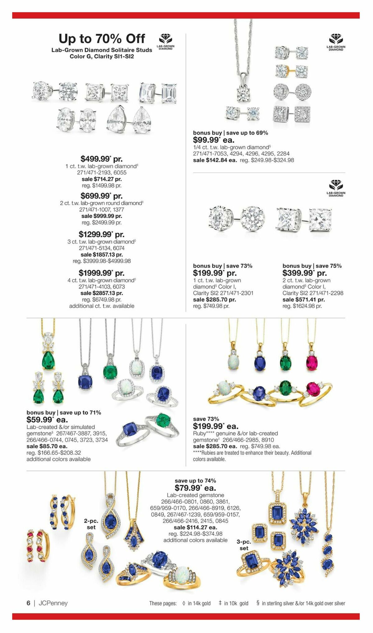 JCPenney Billion Dollar Jewelry Sale Weekly Ad from September 3