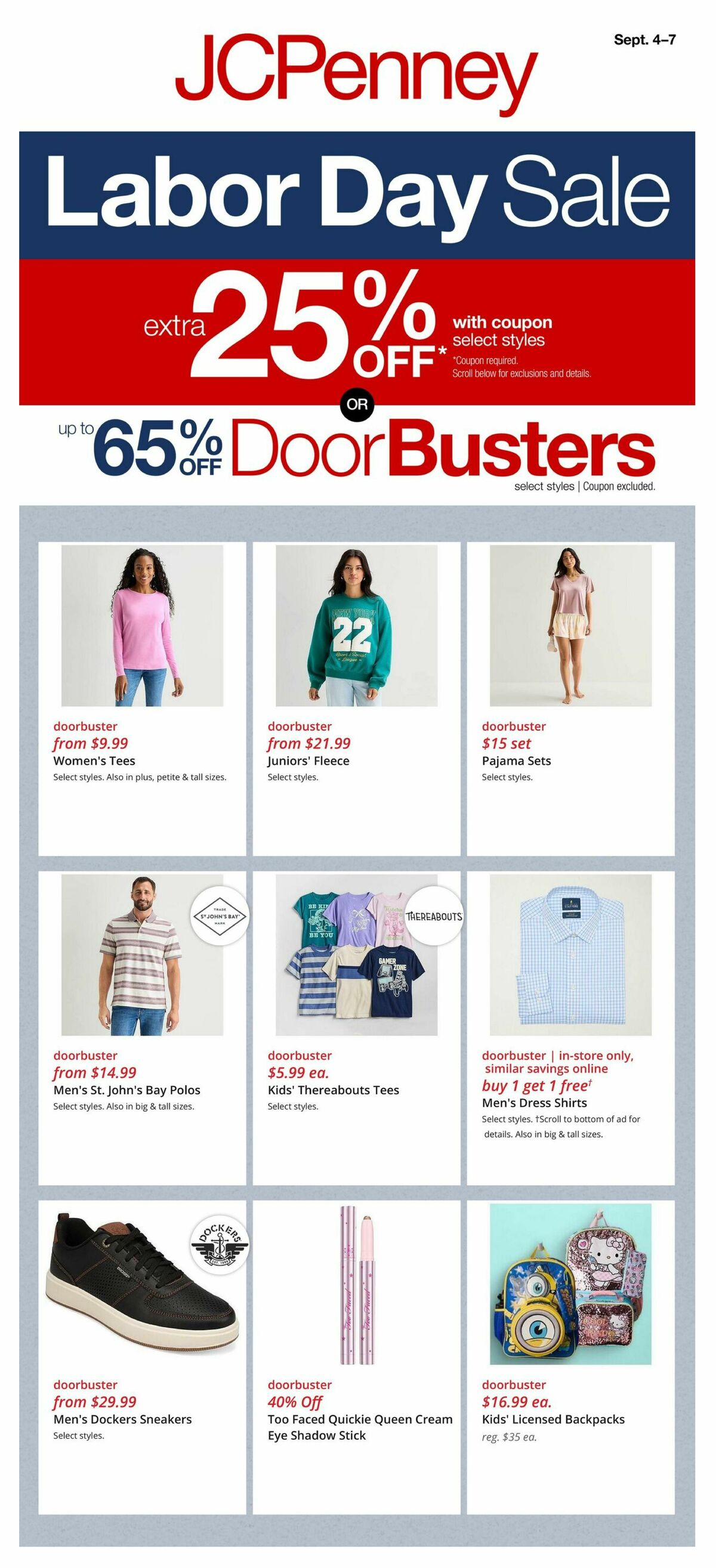 JCPenney Weekly Ad from September 4
