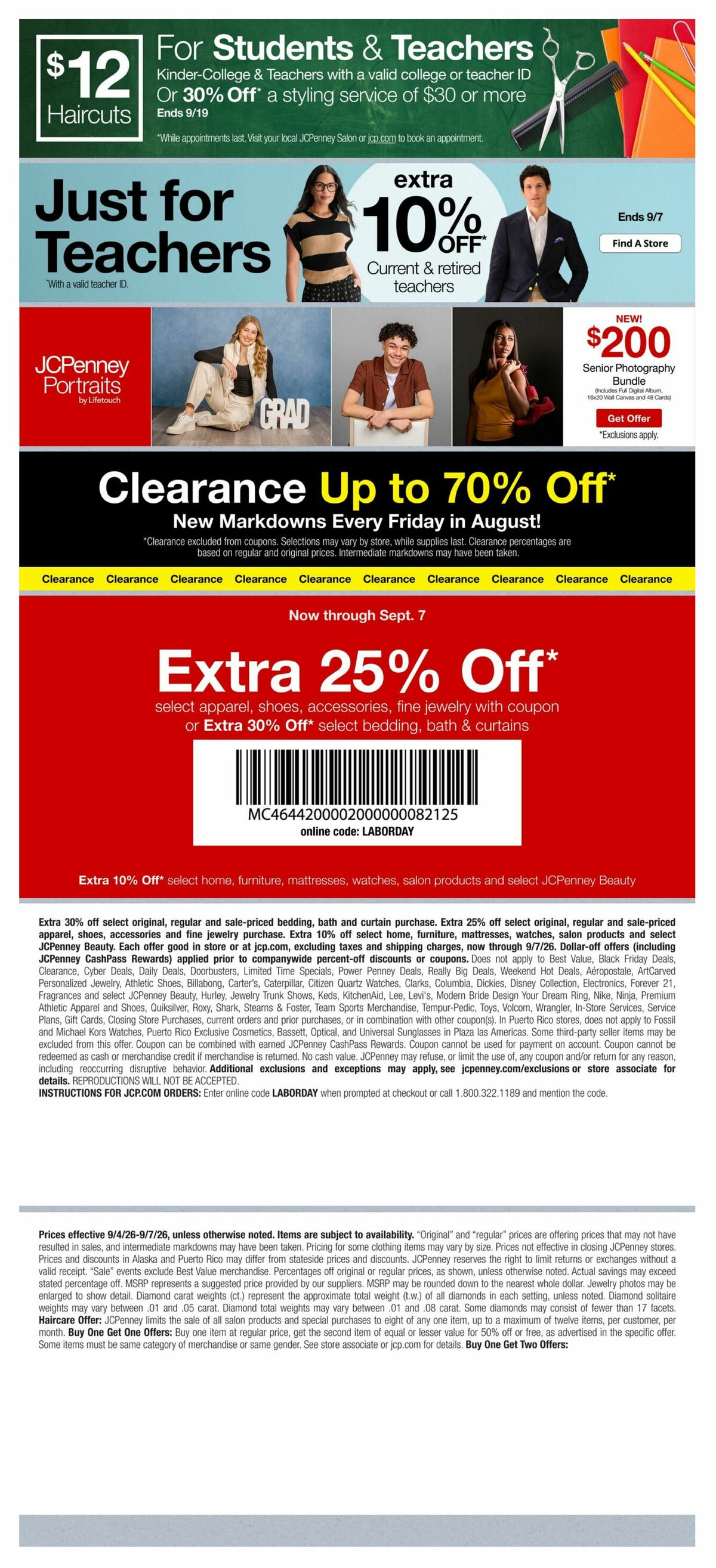 JCPenney Weekly Ad from September 4